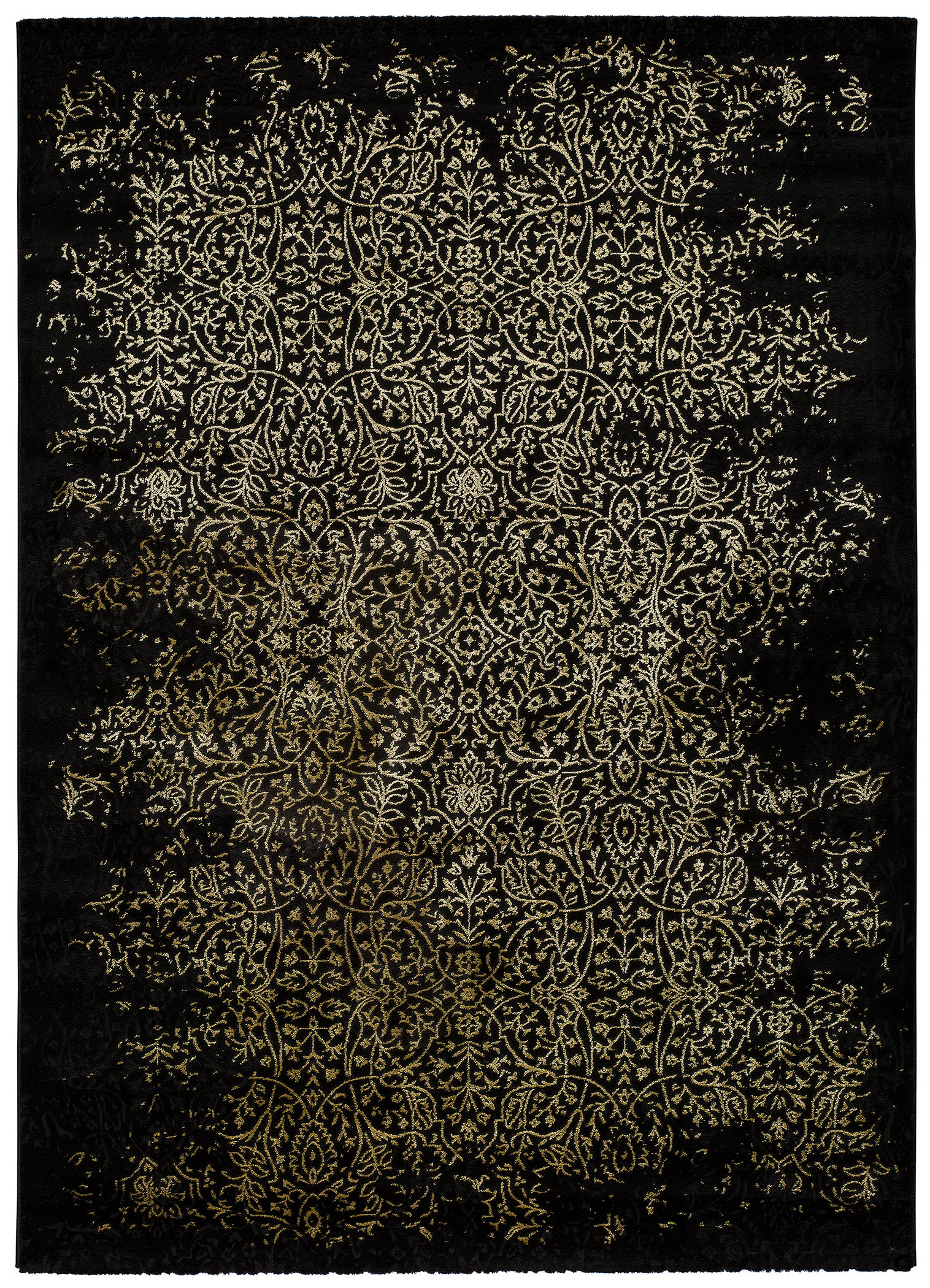 Alfombra polipropileno gold 23448 negro 160x230cm