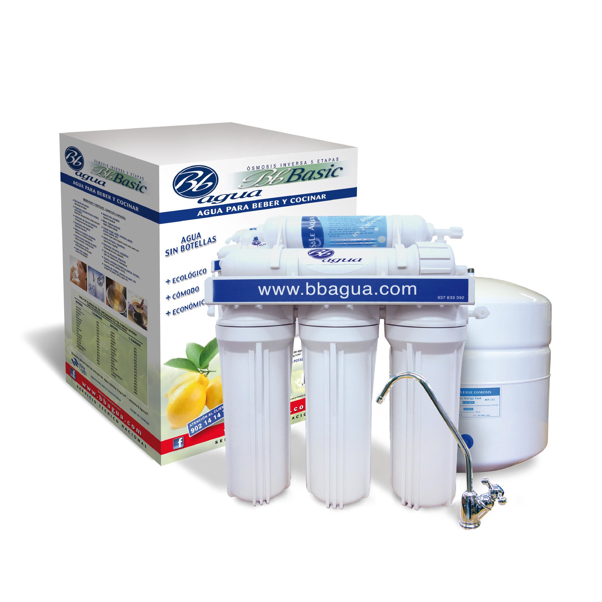 Equipamento de osmósis inversa 5 etapas Bbagua - 7