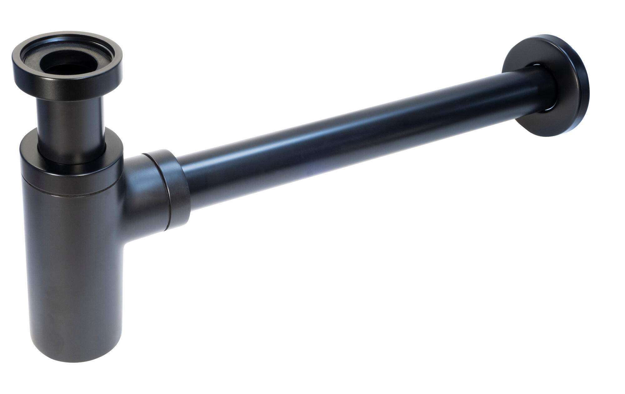 Sifon botella decorativo redondo idrospania 32mm negro