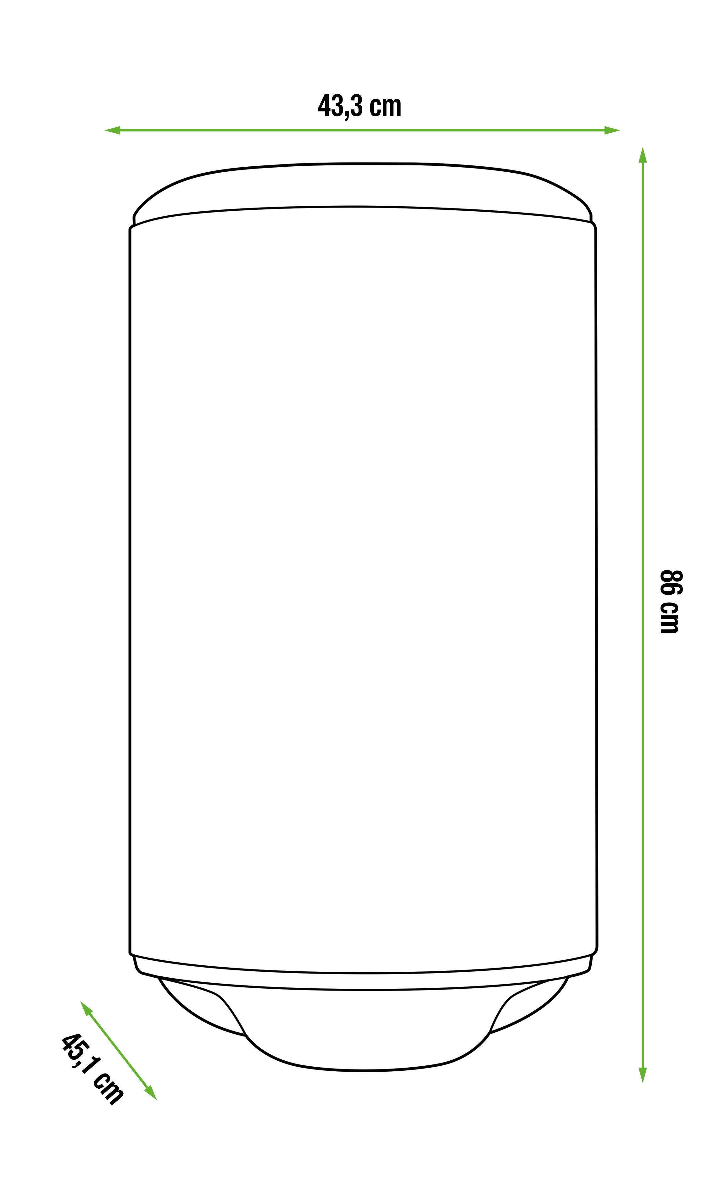 Termoacumulador elétrico 80L 2000W Edesa - 5