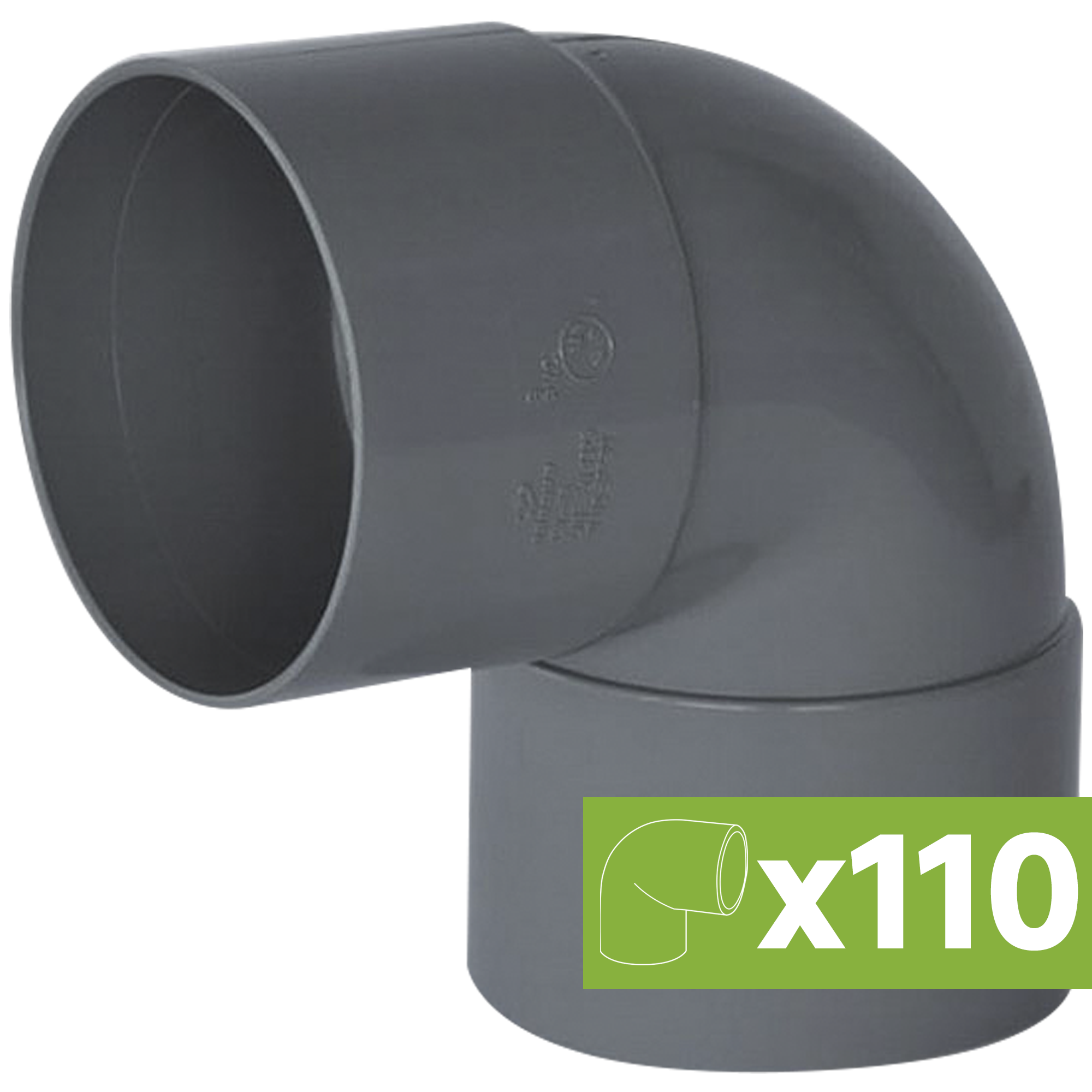 Lote 110 codos 87 h/h pvc-evac d-40