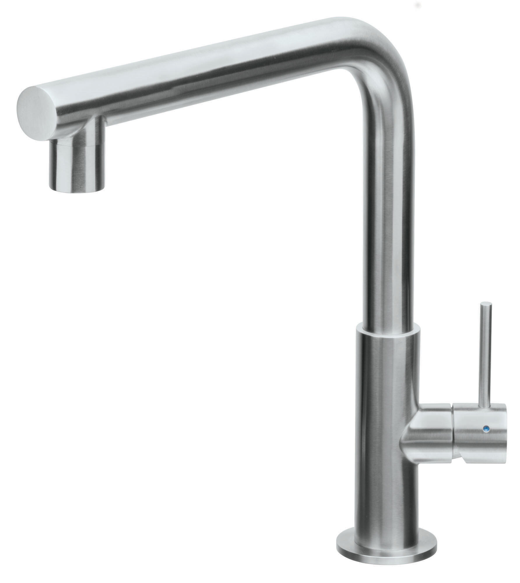 Grifo caño alto recto luisina rc301 acero inox macizo total