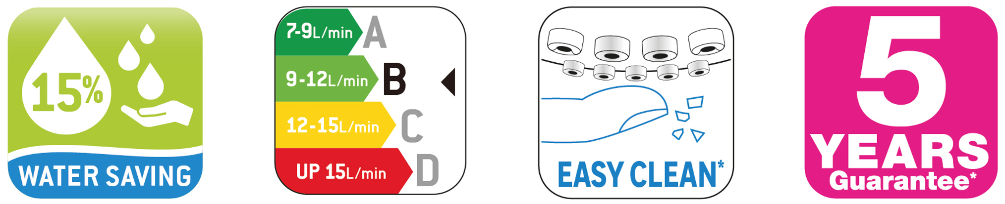 Chuveiro SENSEA RYCO CROMADO 3 JATOS - 3