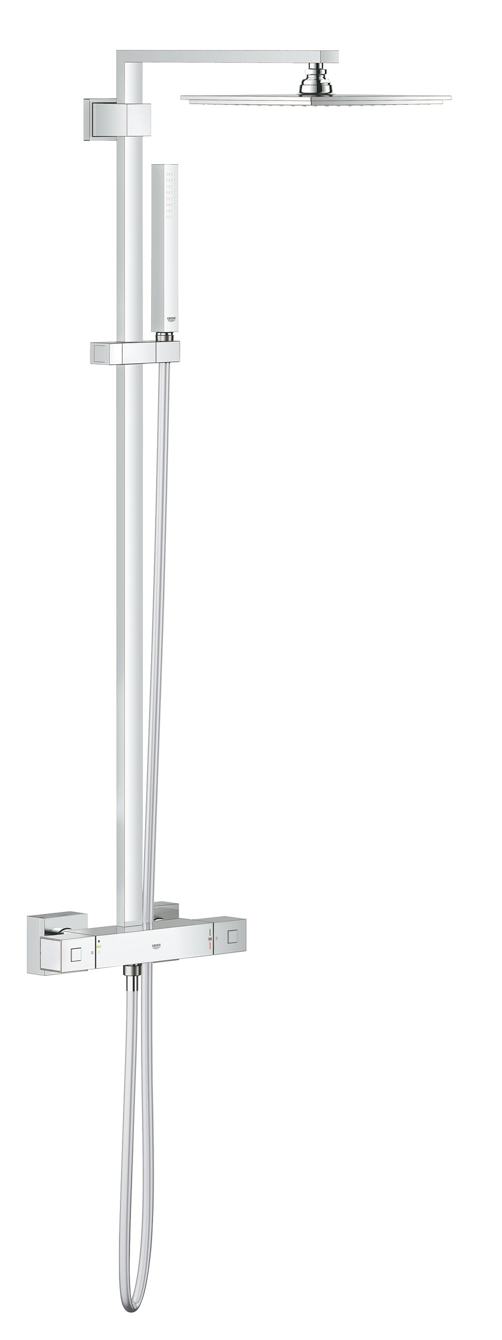 Columna de ducha termostática grohe cube cromado