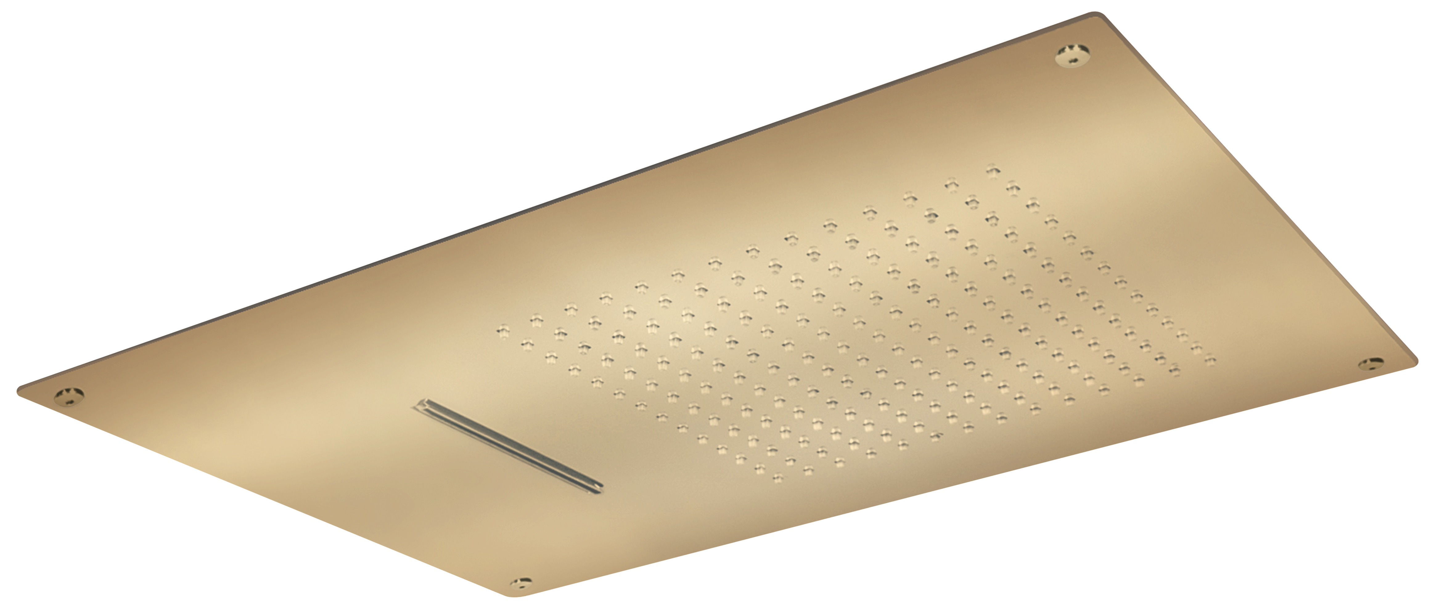 Rociador de ducha hydroterapia maier 55x40 cm oro brillo