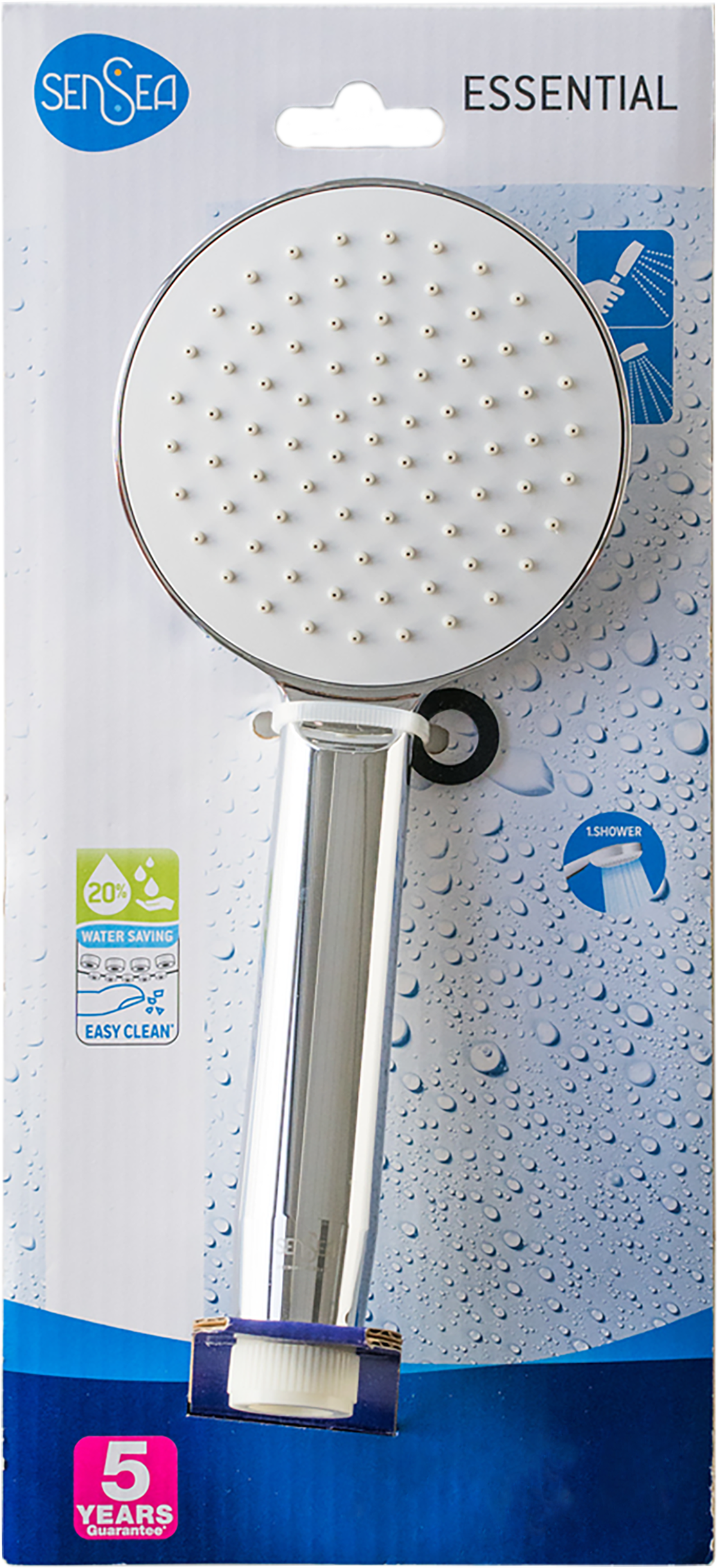 Chuveiro SENSEA ESSENTIAL CROMADO 1 JATO - 7