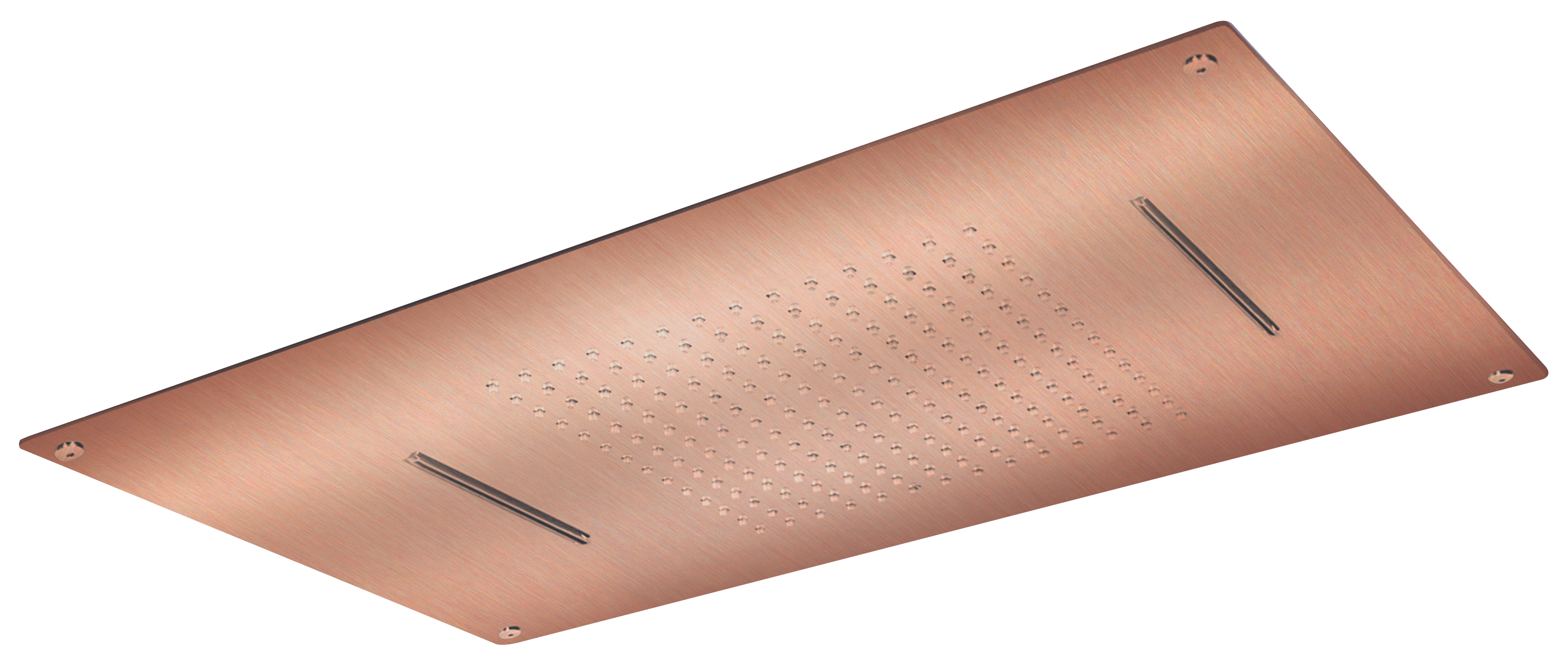 Rociador de ducha hydroterapia maier 2 funciones 70x40 cm cobre mate
