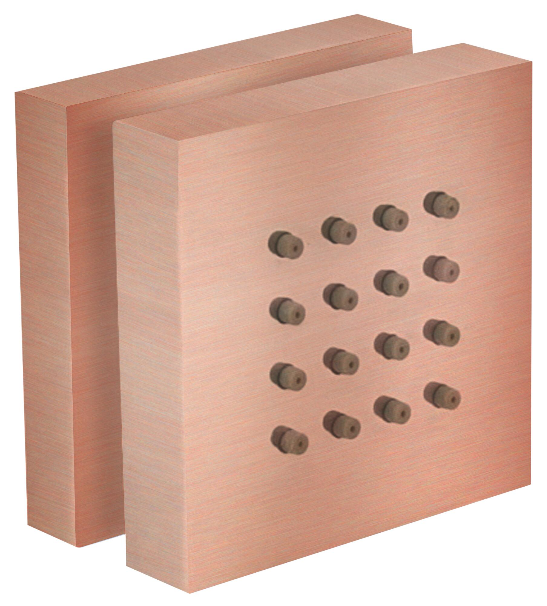 Jet lateral orientable cuadrado maier 65 x 65 mm cobre mate