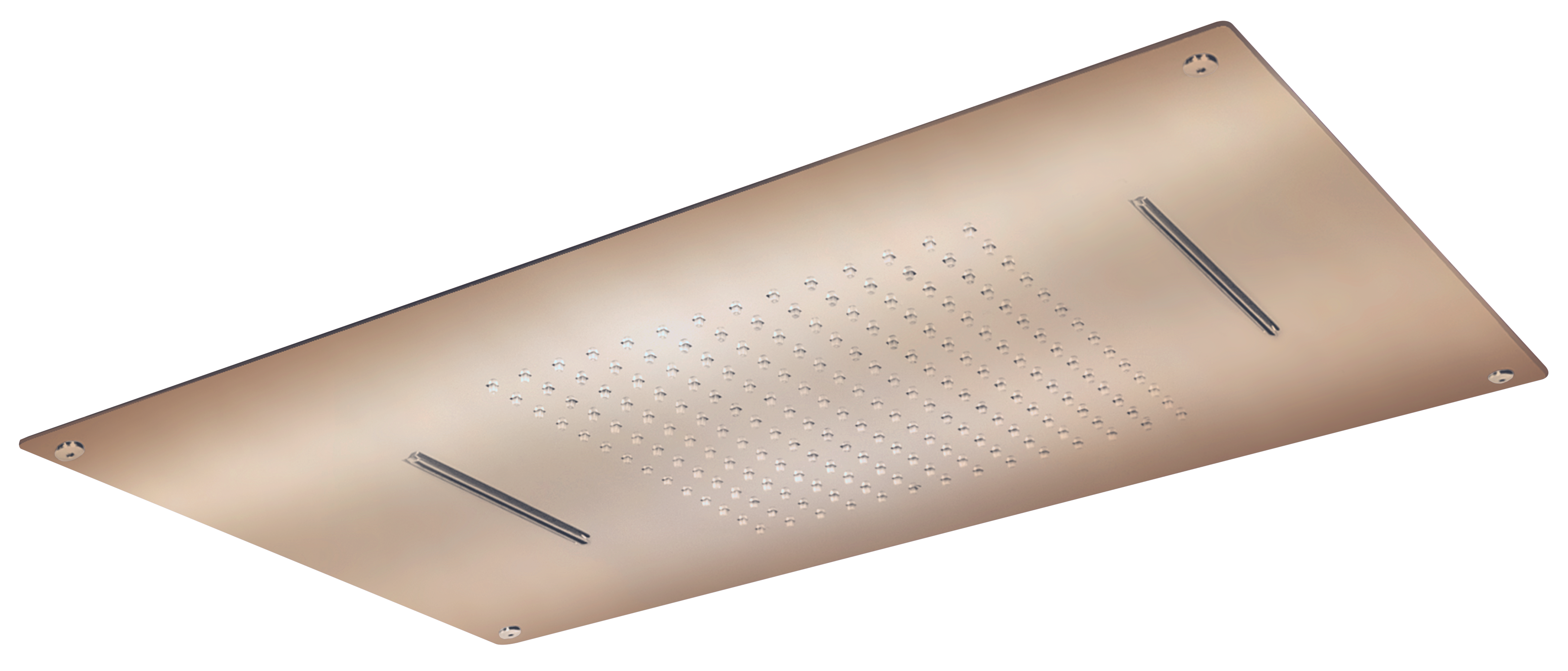 Rociador de ducha hydroterapia maier 2 funciones 70x40 cm oro rosa