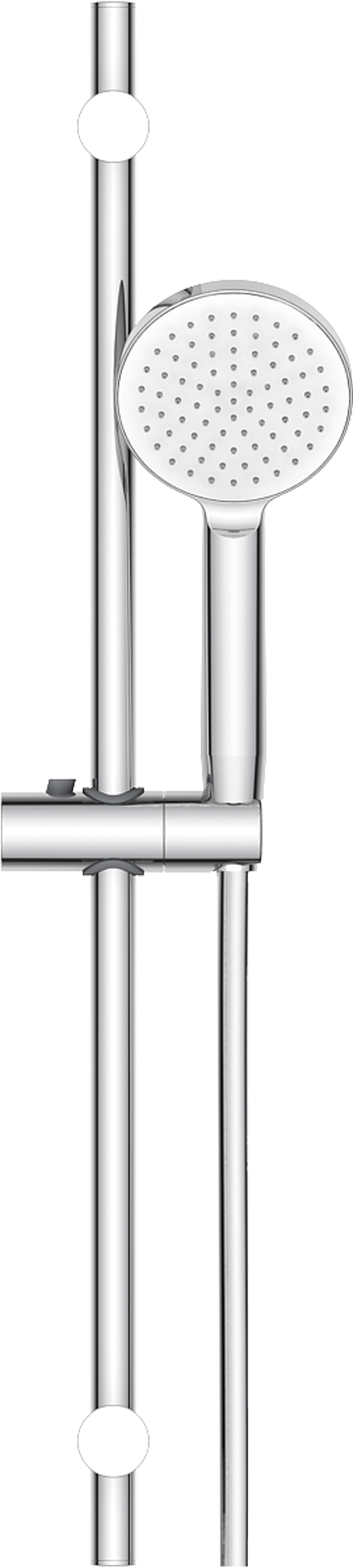 Chuveiro com bicha e rampa SENSEA ESSENTIAL CROMADO 1 JATO