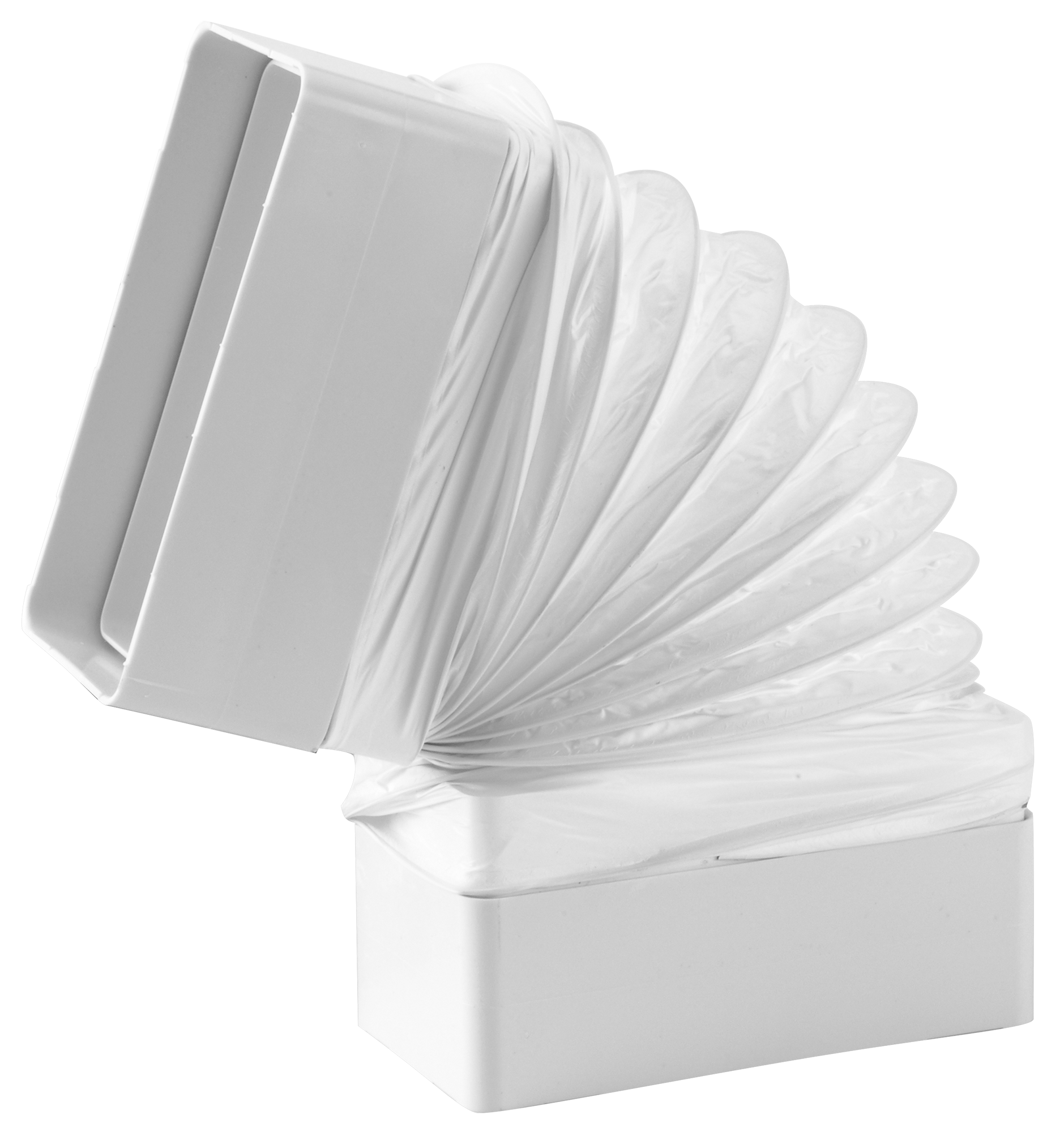 Codo flexible rectangular 110x55