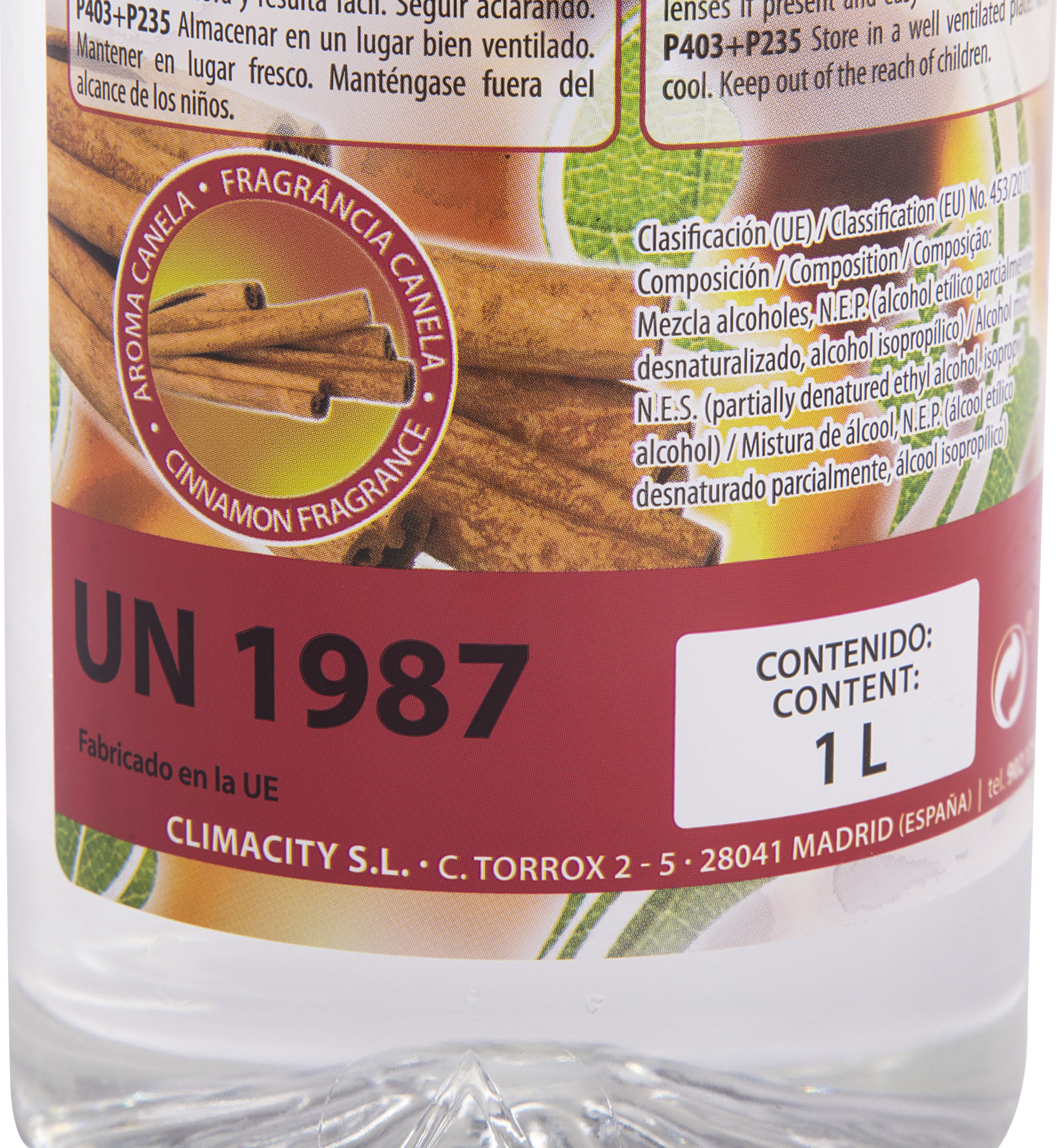 Bioetanol para lareiras AROMA CANELA 1L - 2