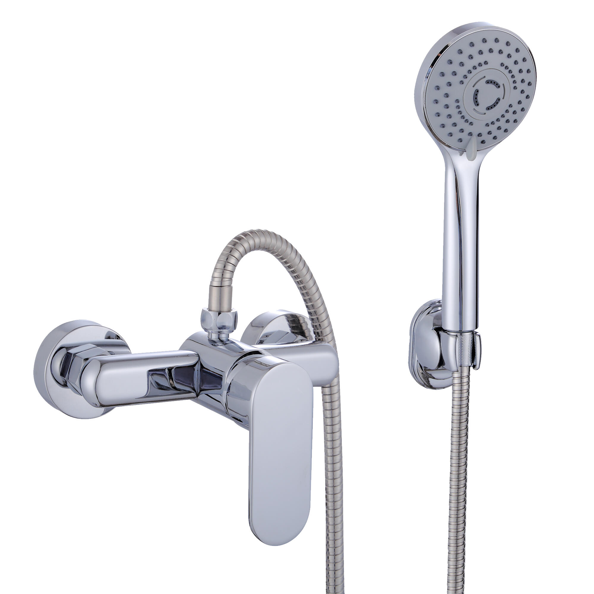 Grifo de ducha GARONA en color cromo acabado brillo Leroy Merlin