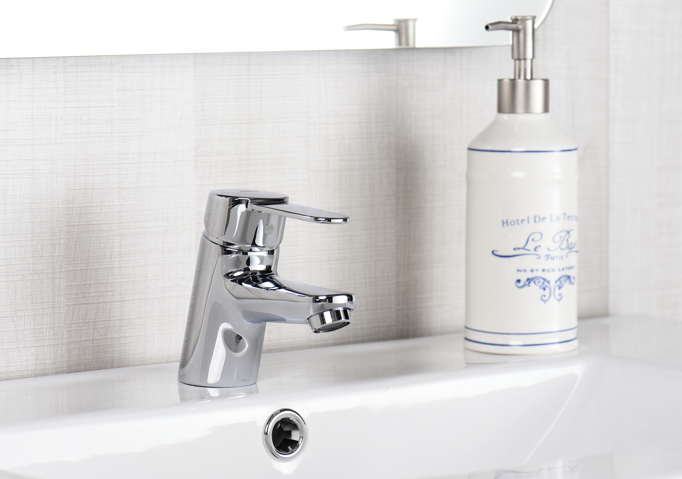 Torneira de lavatório monocomando cromado Roca Mitos - 14