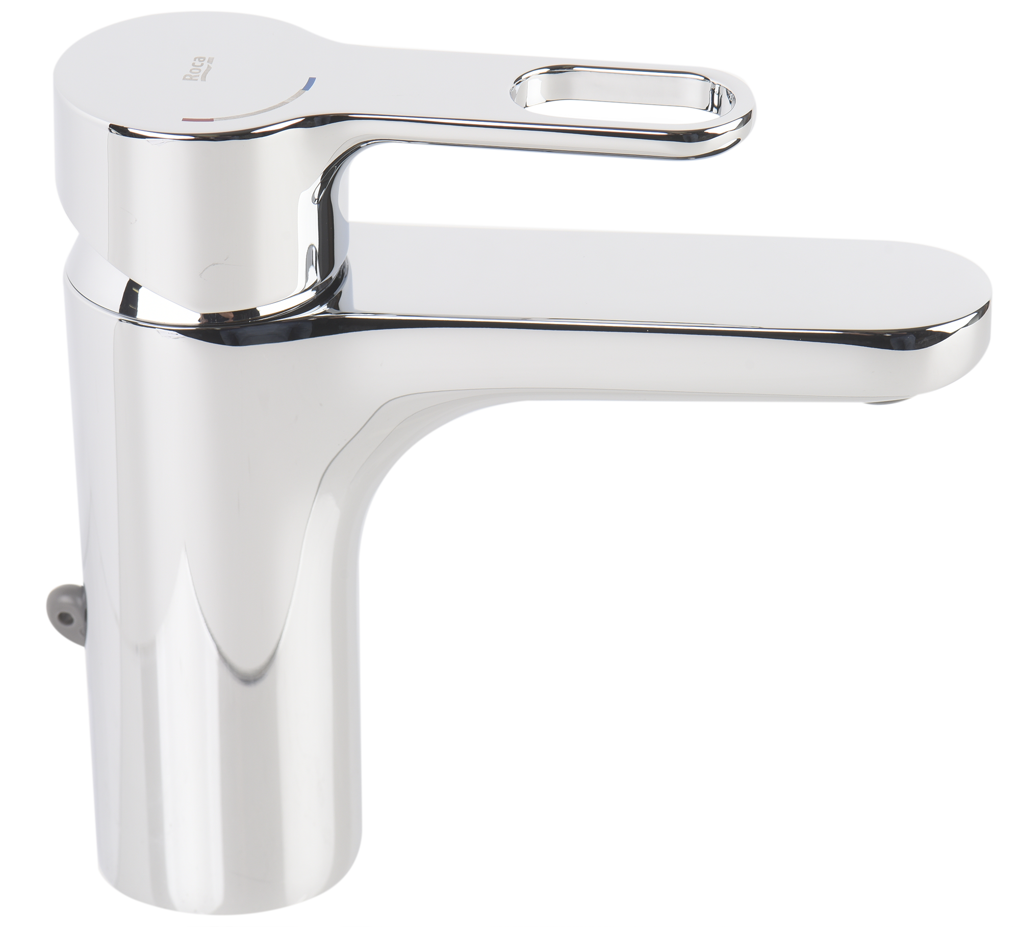 Grifo de lavabo ROCA Atis monomando cromo brillo. Apertura en frío. Antical. Latón - 11