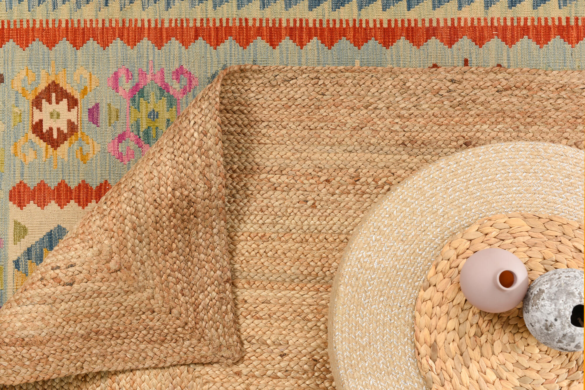 Tappeto Nils etnico in juta naturale, L 230 x L 160 cm - 36