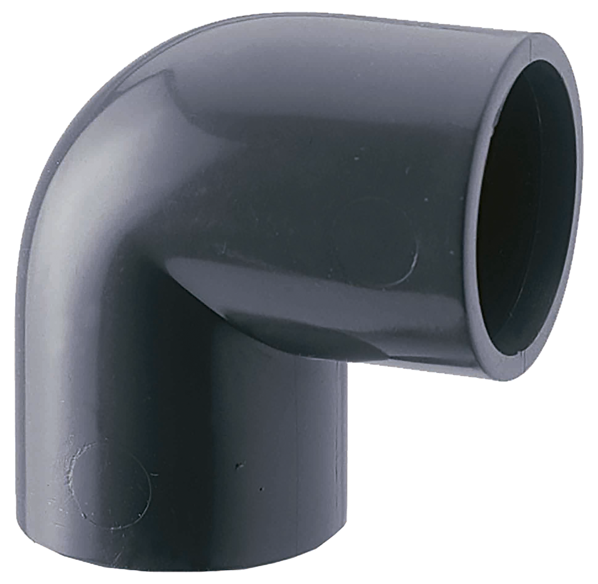 Codo liso pvc presión 90° hembra - hembra ø 63 mm