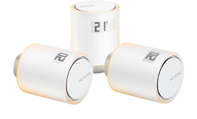 Pack 3 válvulas termostáticas inteligentes NETATMO