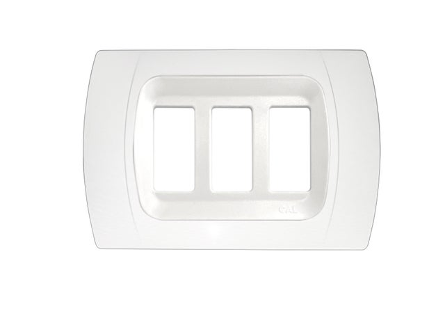 Placca 3 moduli serie Magic  CAL bianco