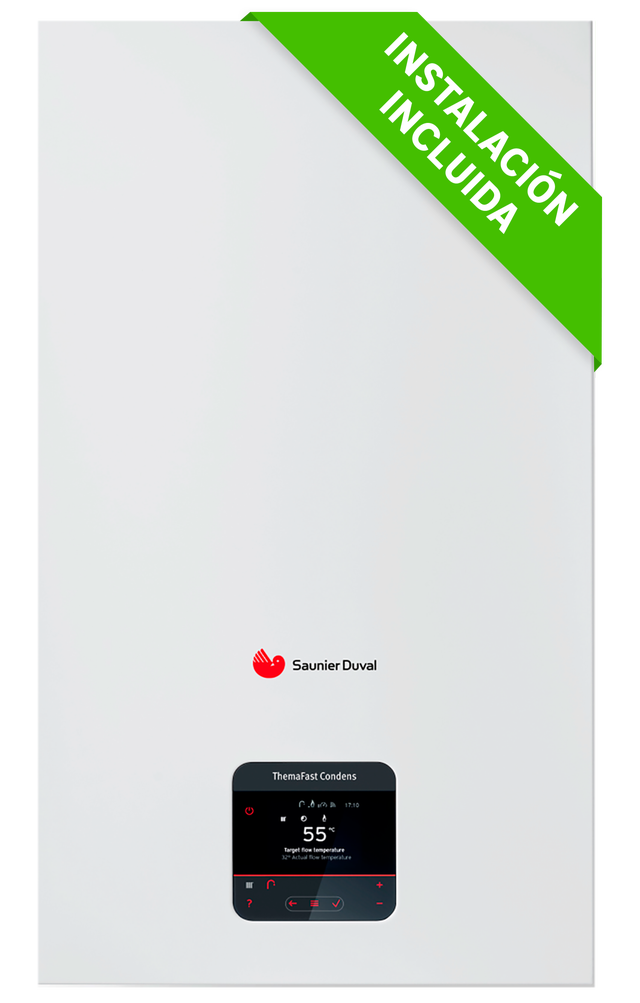 Caldera condensación gas natural SAUNIER DUVAL Themafast Miset 26kw+instalación
