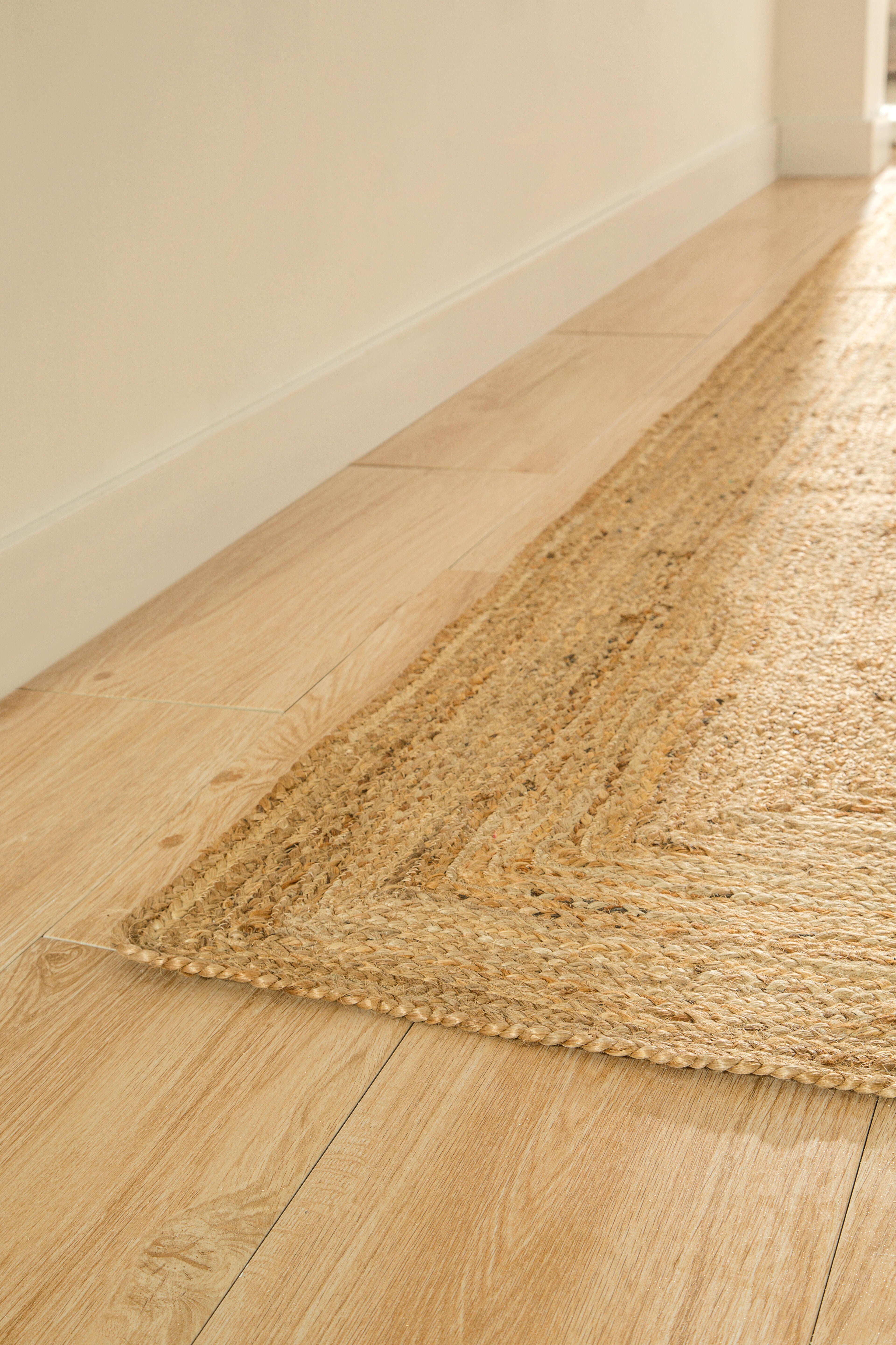 Alfombra pasillera  yute   Alhambra Liso  natural  80x300cm - 6