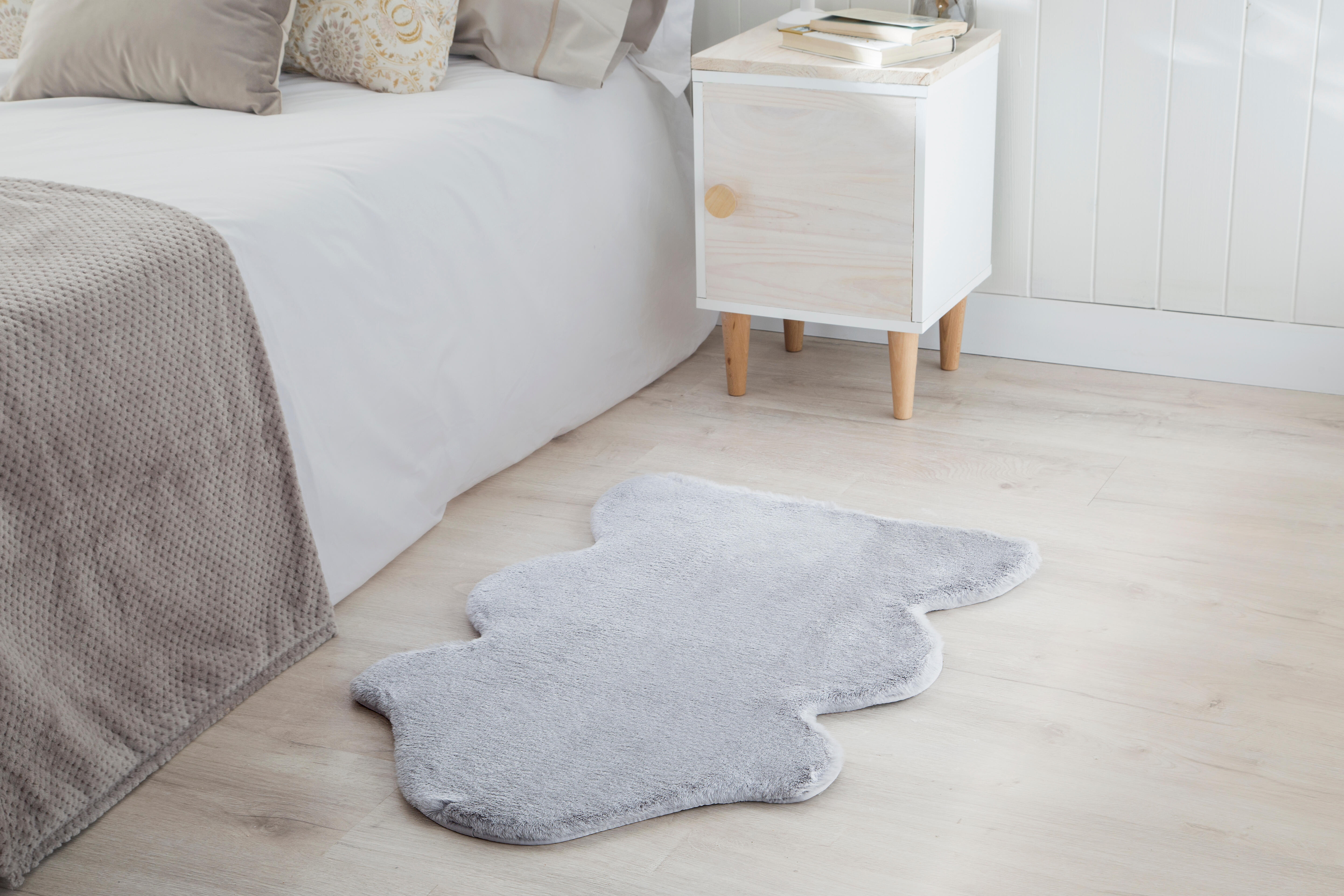 Tapete liso FOX PRATA 60X90CM - 3