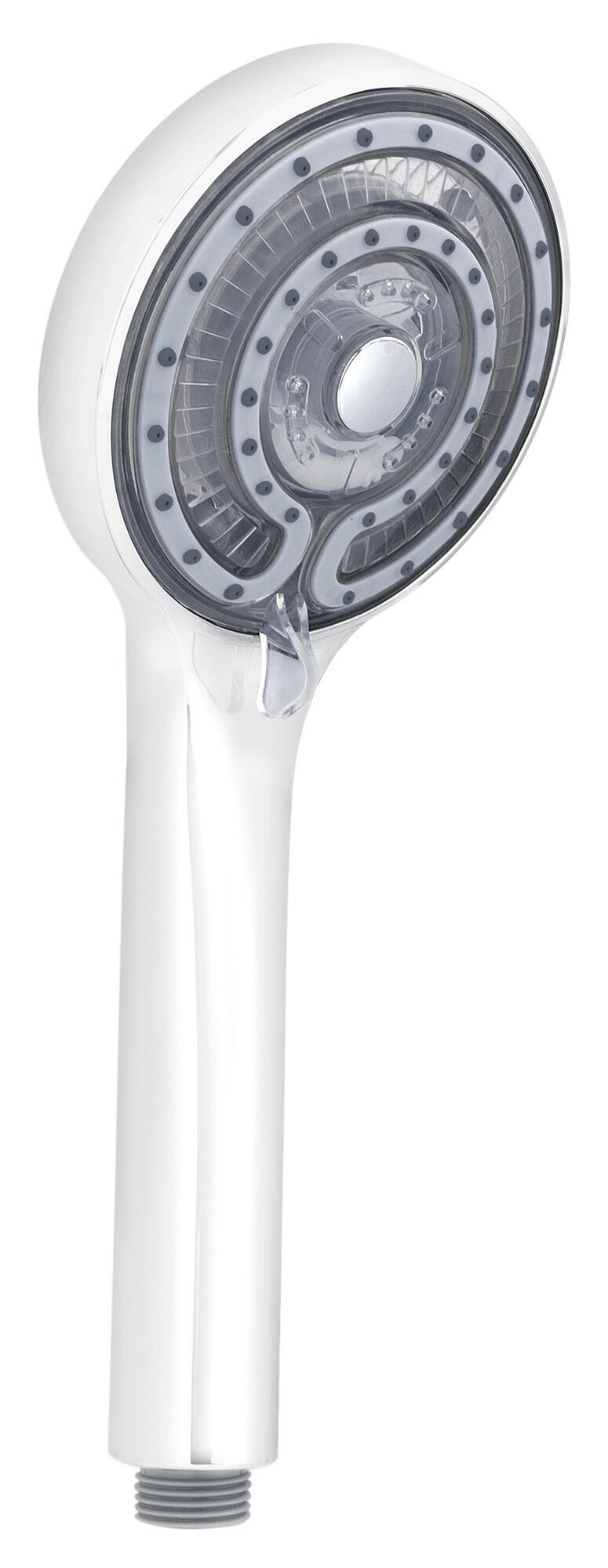 Alcachofa de ducha gedy light 01 blanco con 3 funciones