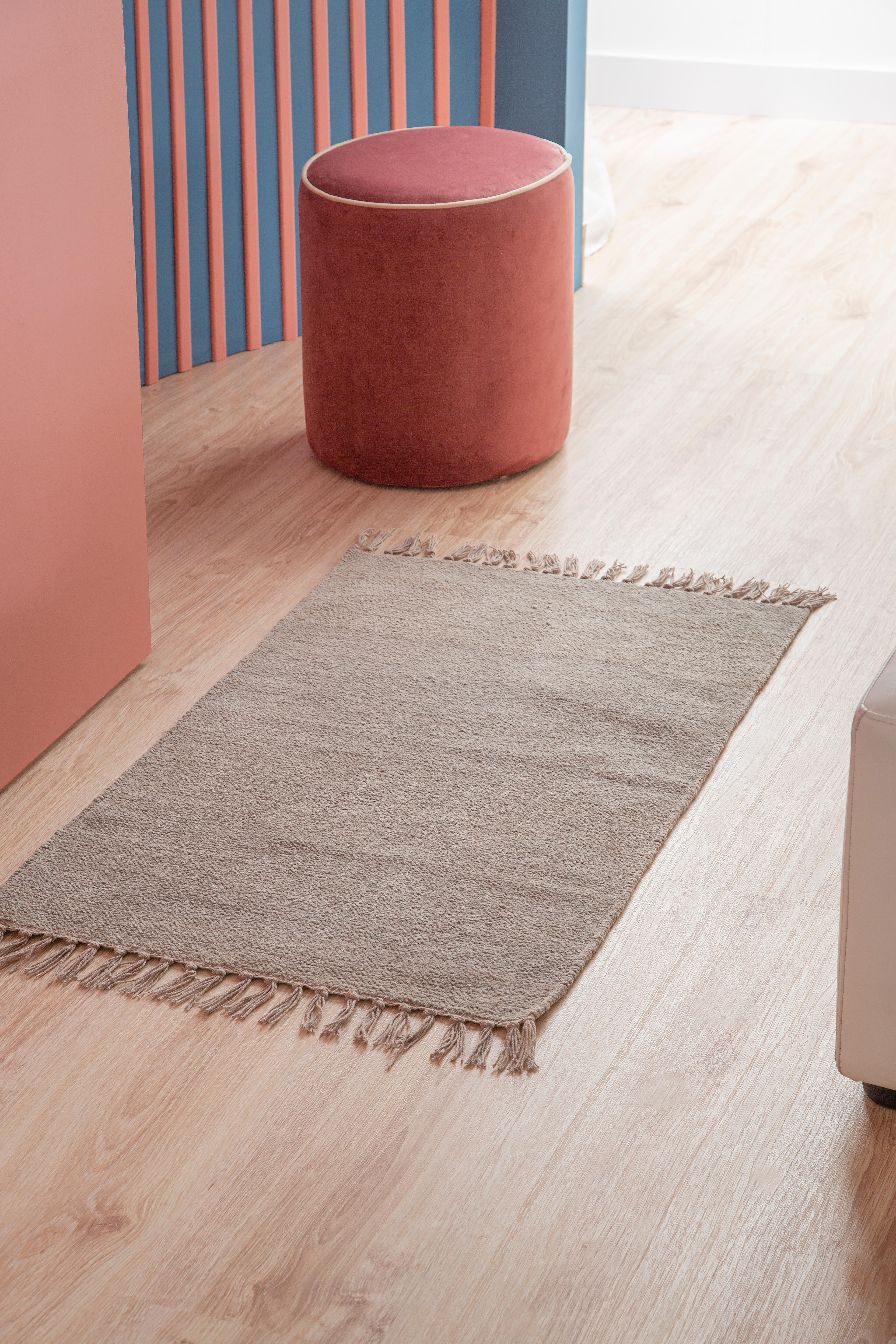 Tapete algodão INSPIRE MANOA COM FRANJAS 50X80CM MOON4 - 21