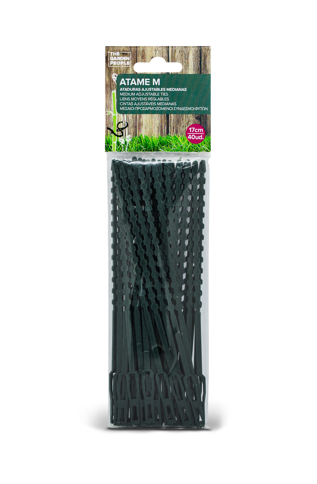 40 ataduras ajustables para plantas 17 cm