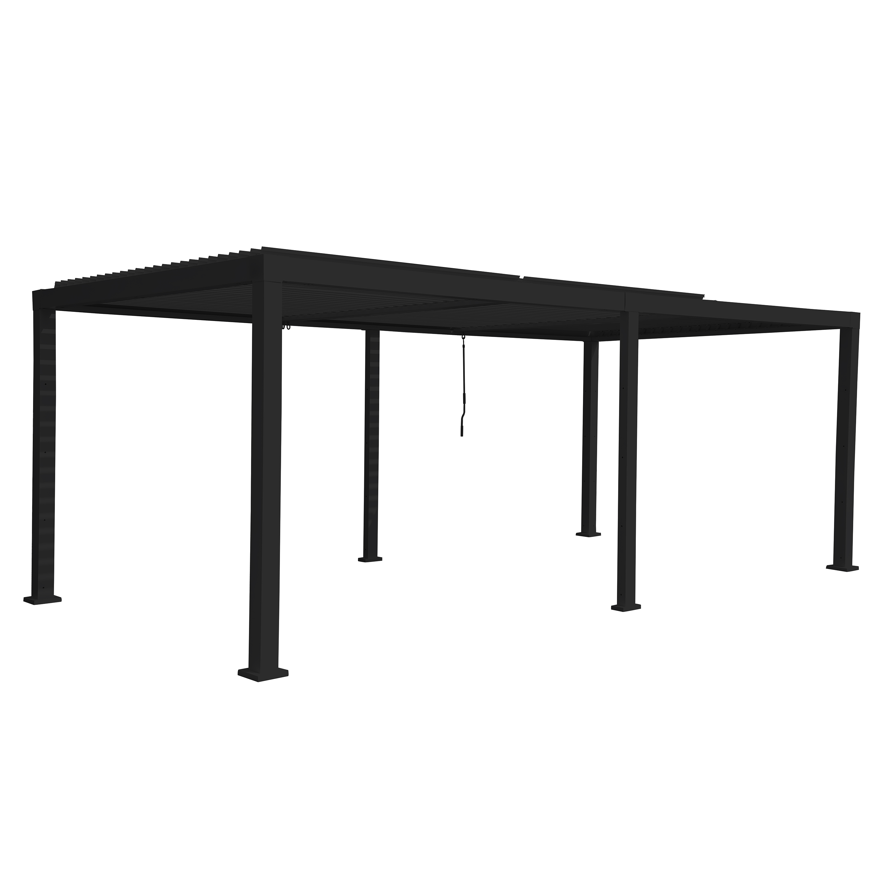 Pergola bioclimatica 3x6m in alluminio, antracite - Clima Origin NATERIAL - 5