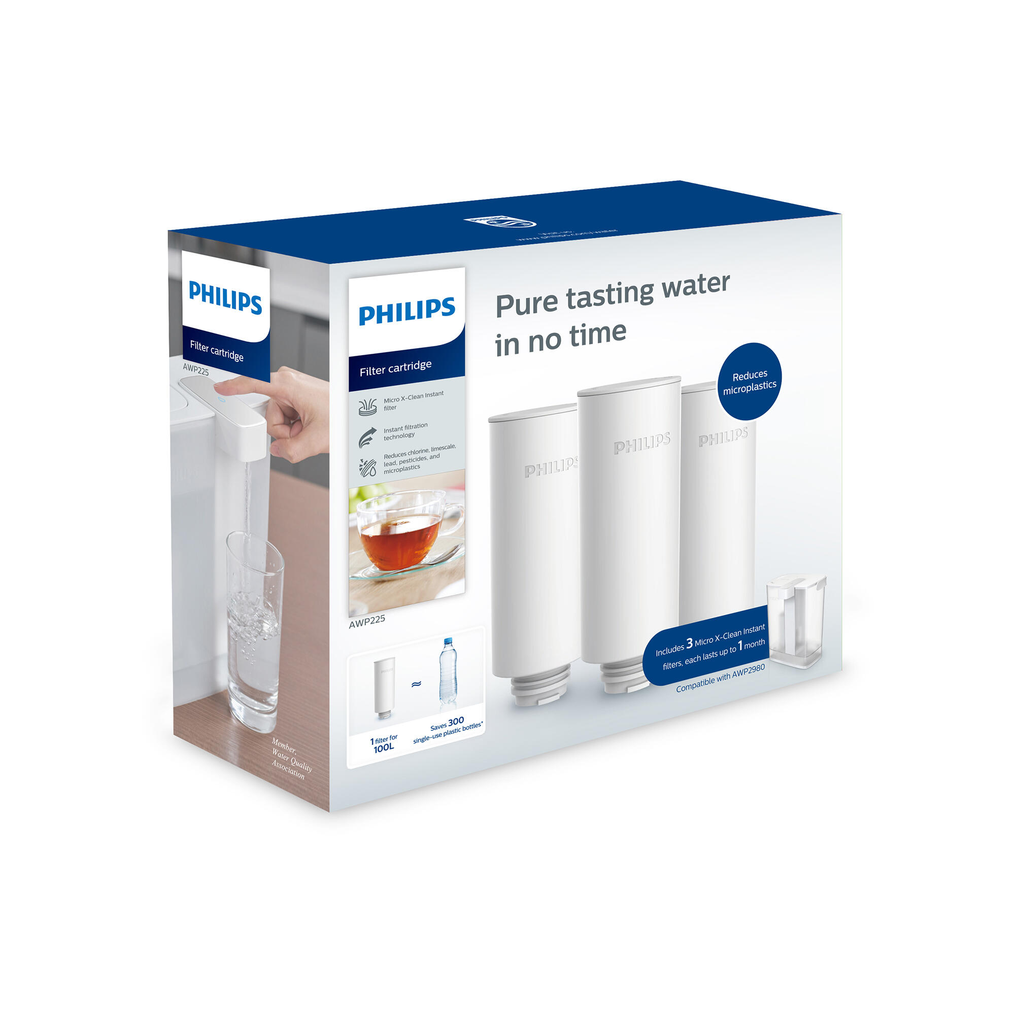 Pack de 3 filtros philips micro x-instant
