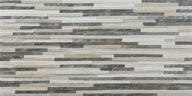 Azulejo porcelánico Metric efecto piedra gris 30x60 cm ARTENS
