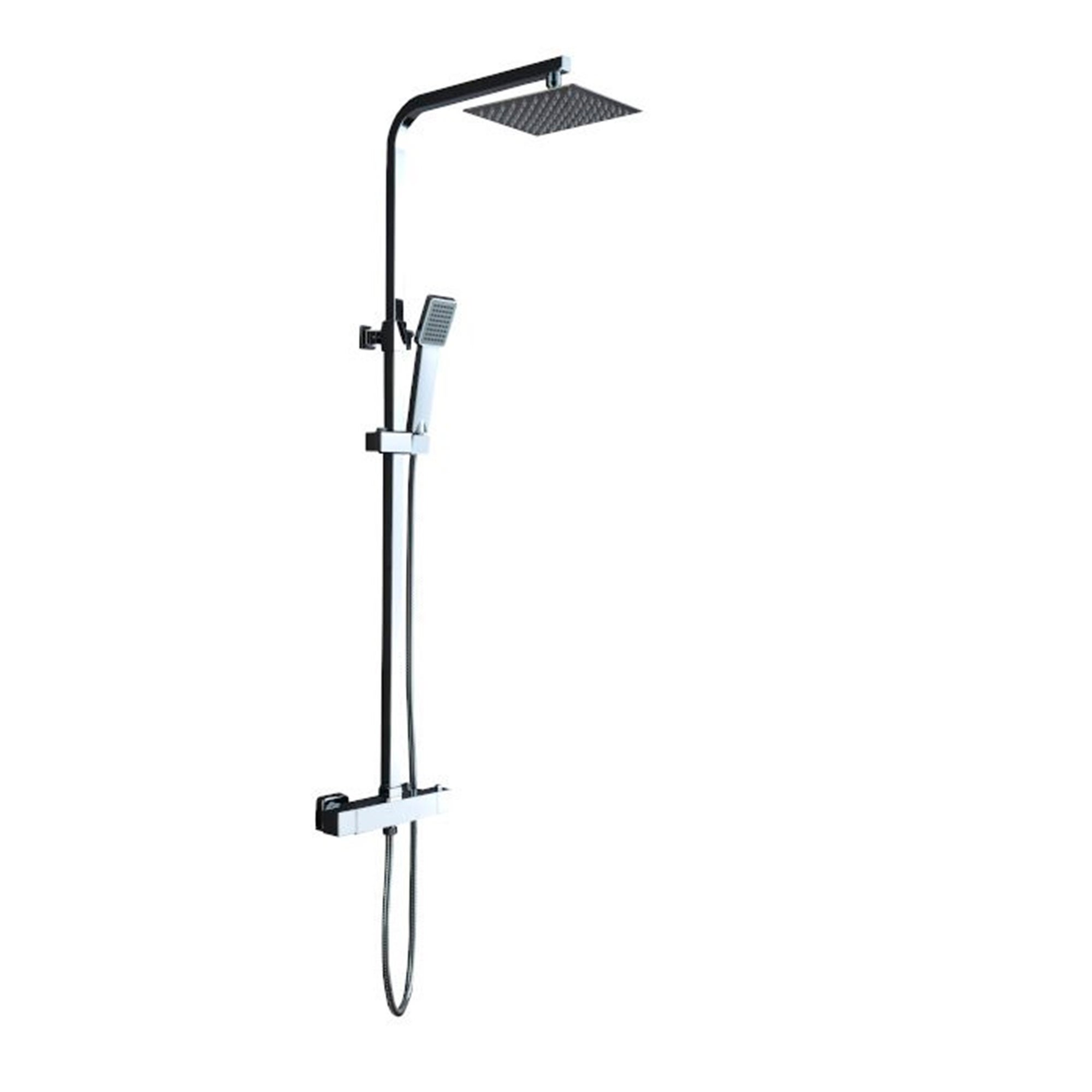 Columna de ducha termostática cies gris cromo
