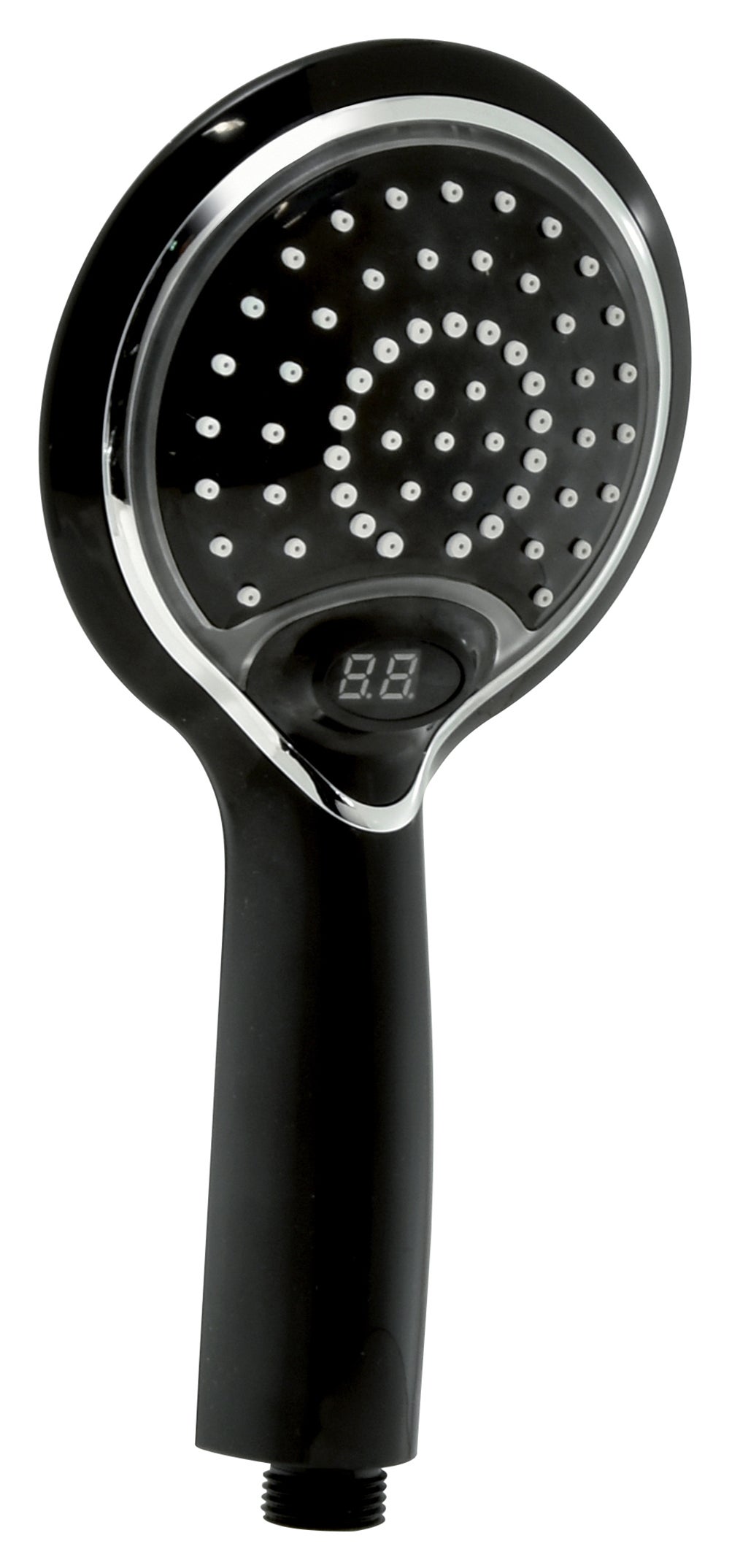 Alcachofa de ducha gedy thermo light 02 negro con 1 función