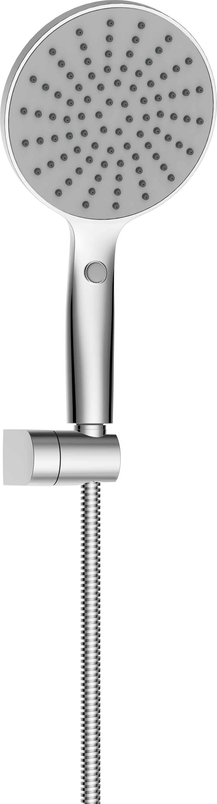 Alcachofa de ducha + flexo + soporte sensea tika cromado, gris con 1 función
