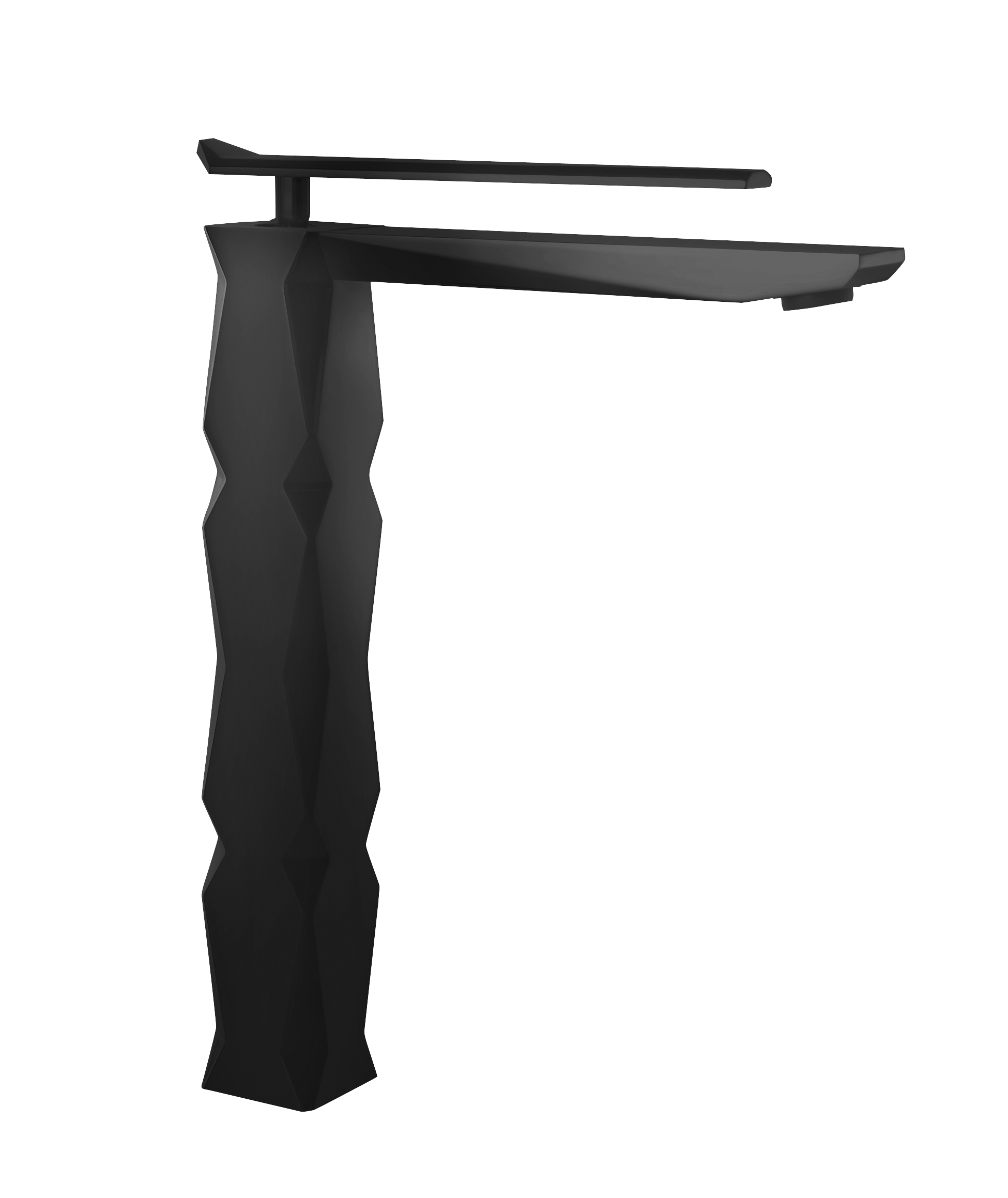 Grifo lavabo alto maier ikon negro mate