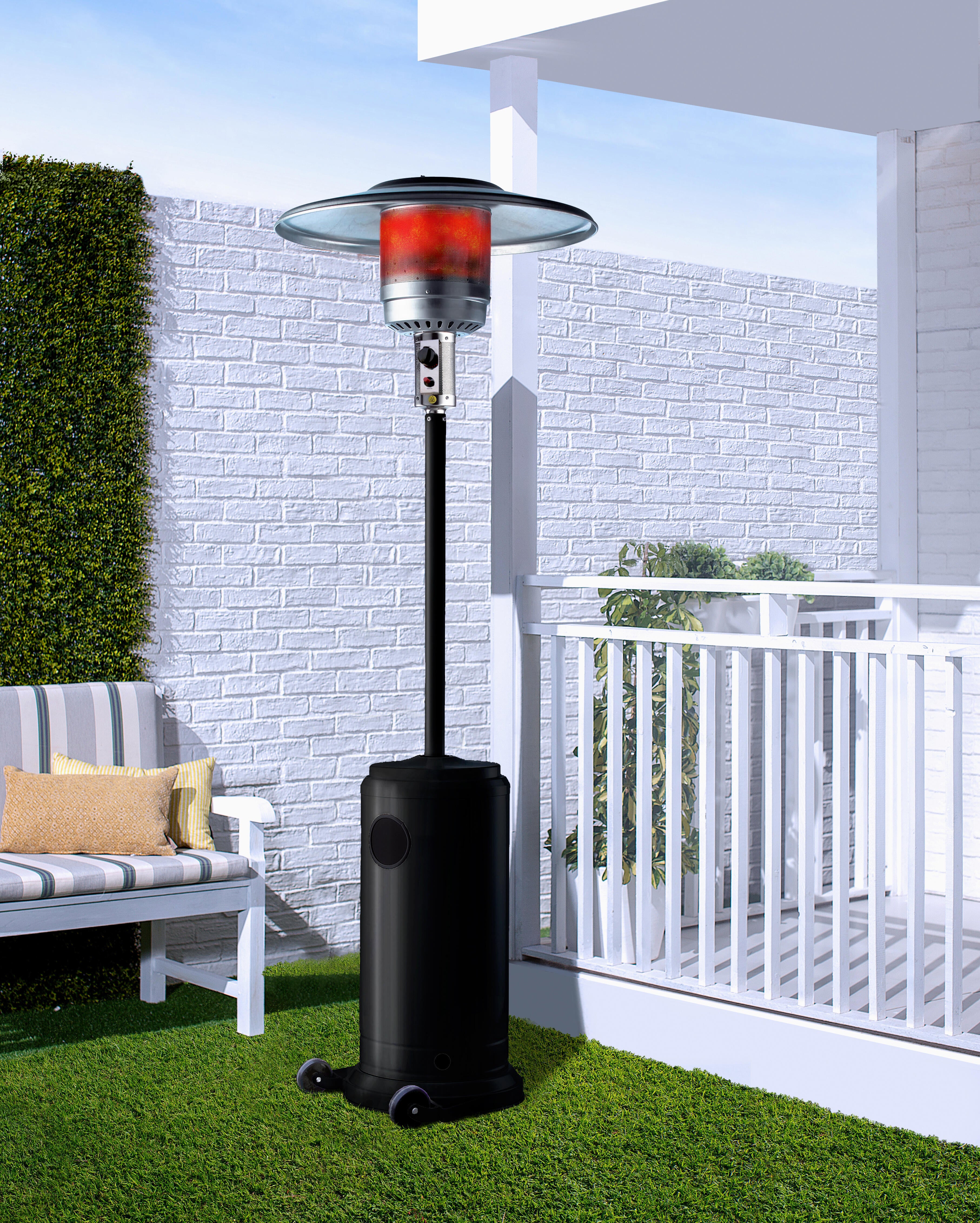 Estufa de gas para exterior BRITEC Corona en color negro - 0