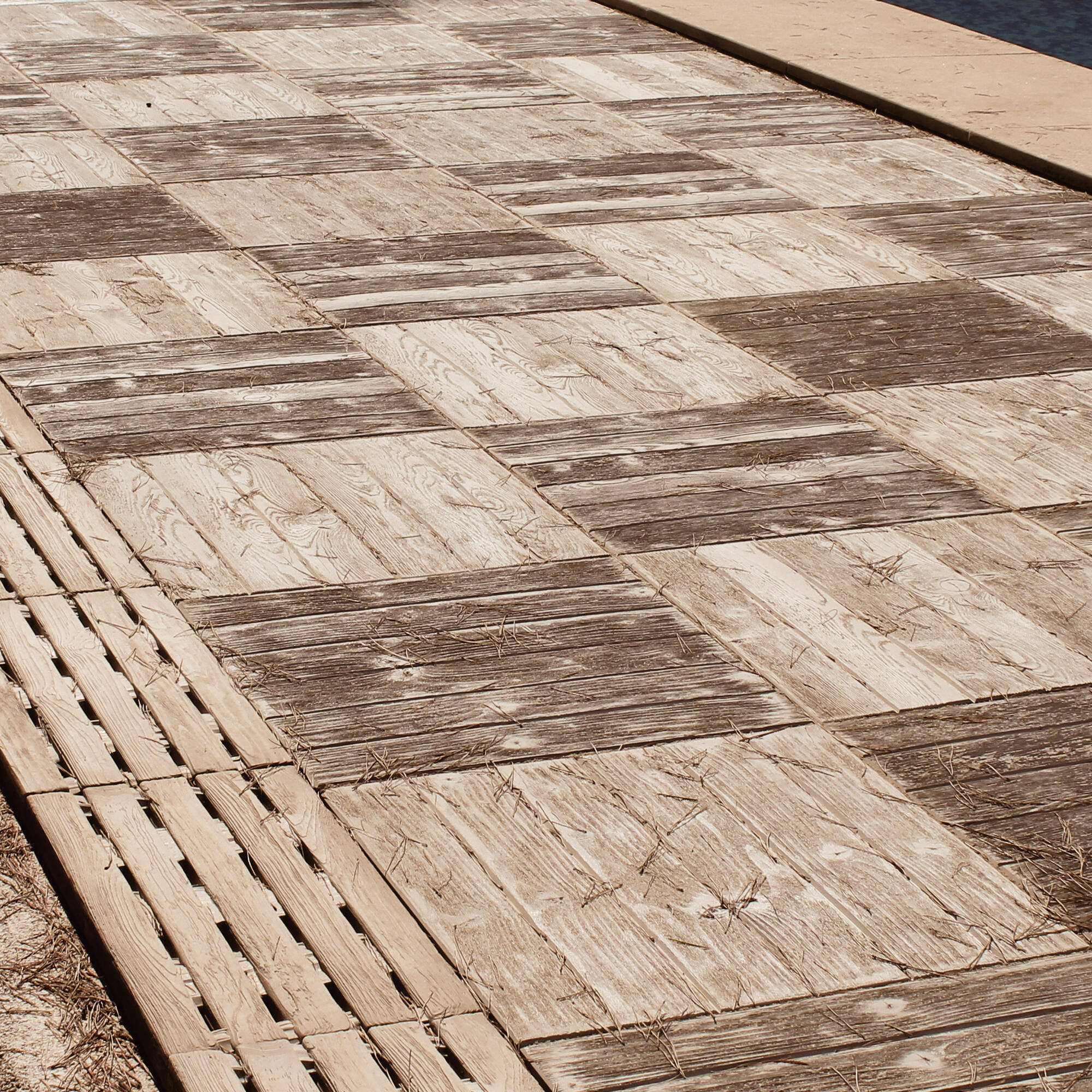 Suelo/azulejo porcelánico azores efecto madera marrón 50x50 cm 0.5m2