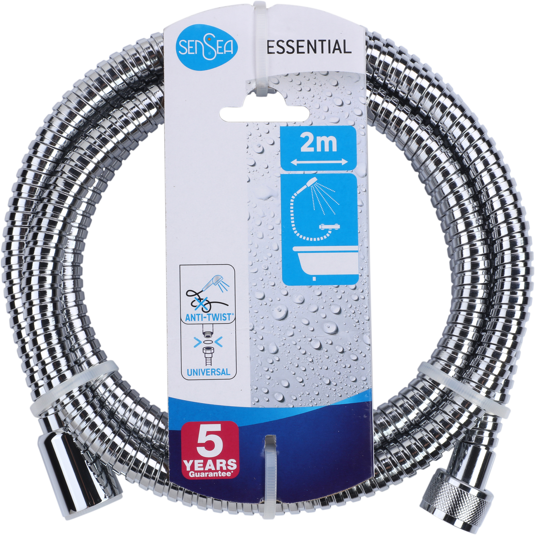 Bicha Sensea banheira 2m cromada Essencial - 6