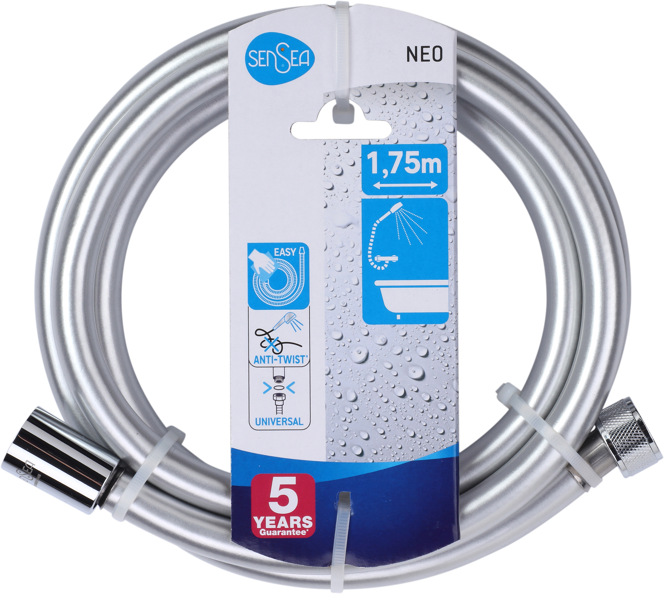 Bicha 1,75m cromada Sensea Neo - 5