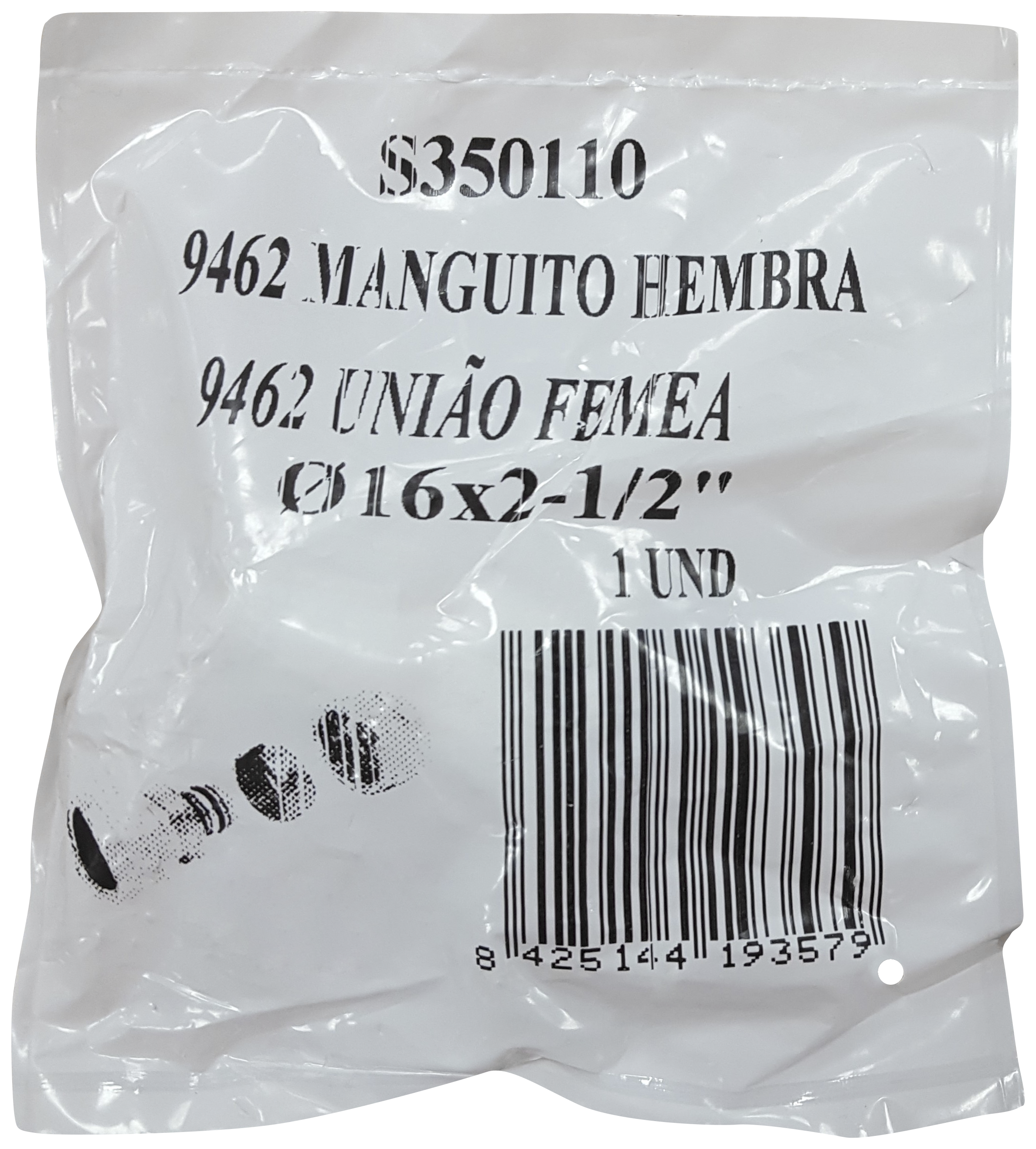 Enlace Comprensión de Ø16 mm Hembra 1/2