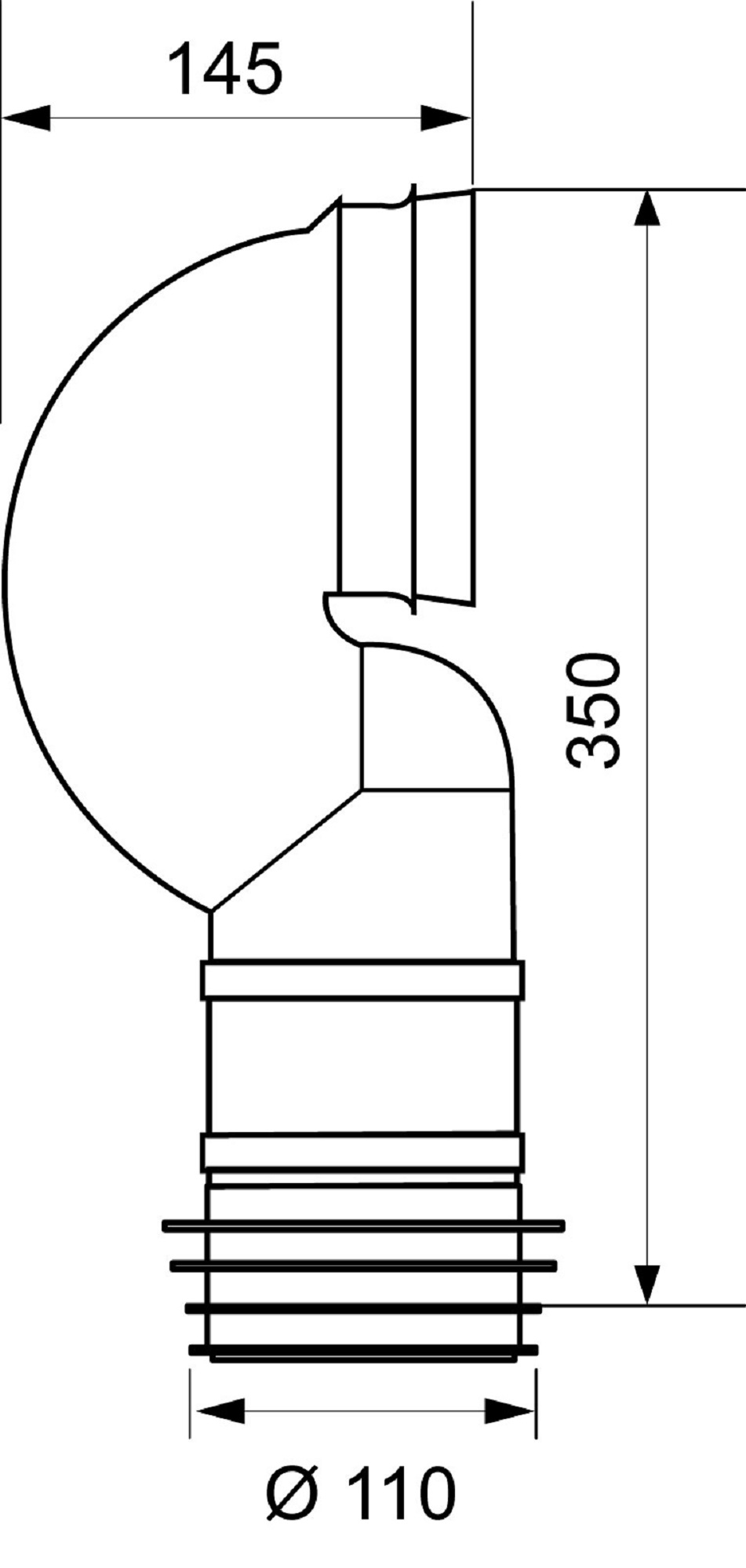 União de sanita WIRQUIN D110 - 2