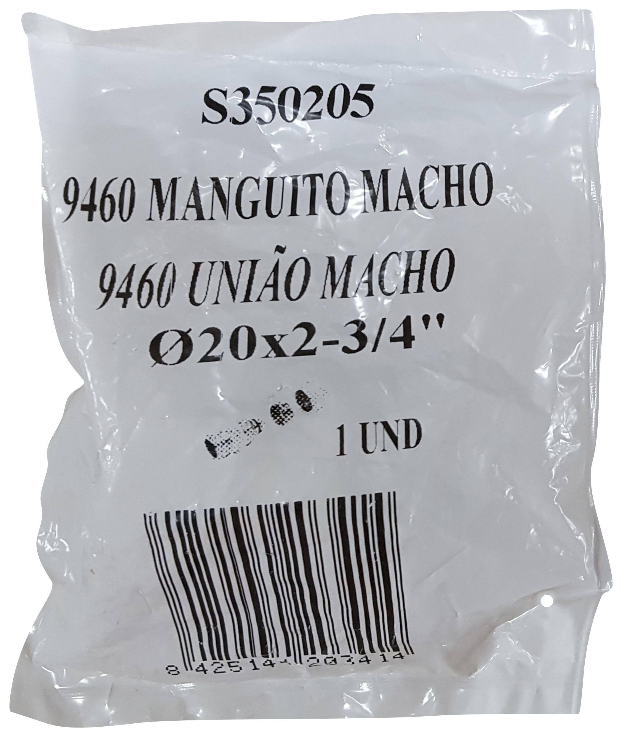 Enlace Comprensión de Ø20 mm Macho 3/4