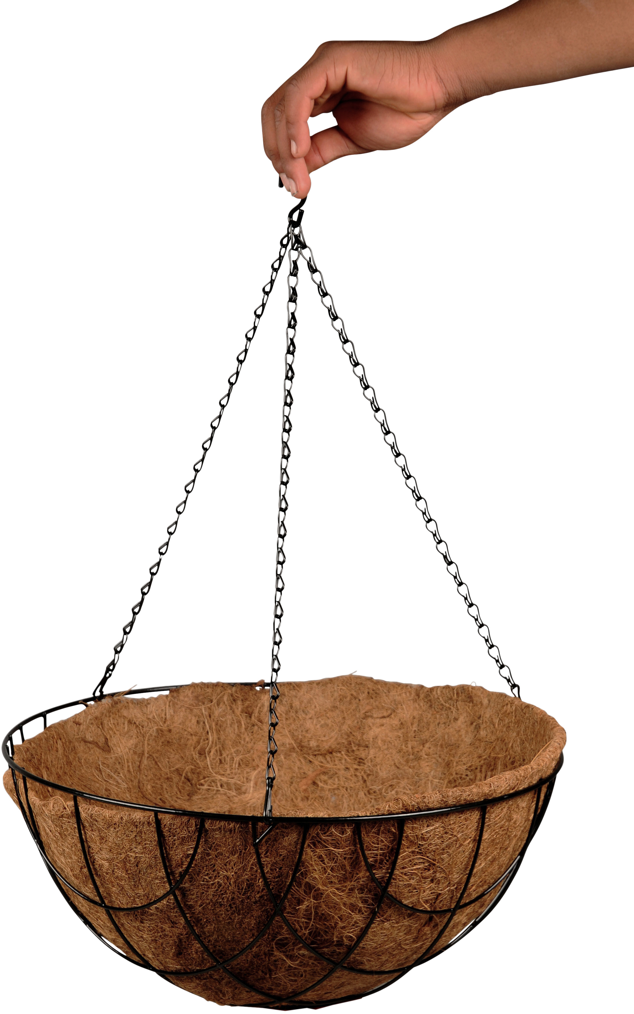 Maceta de fibra coco marrón ø 35 cm