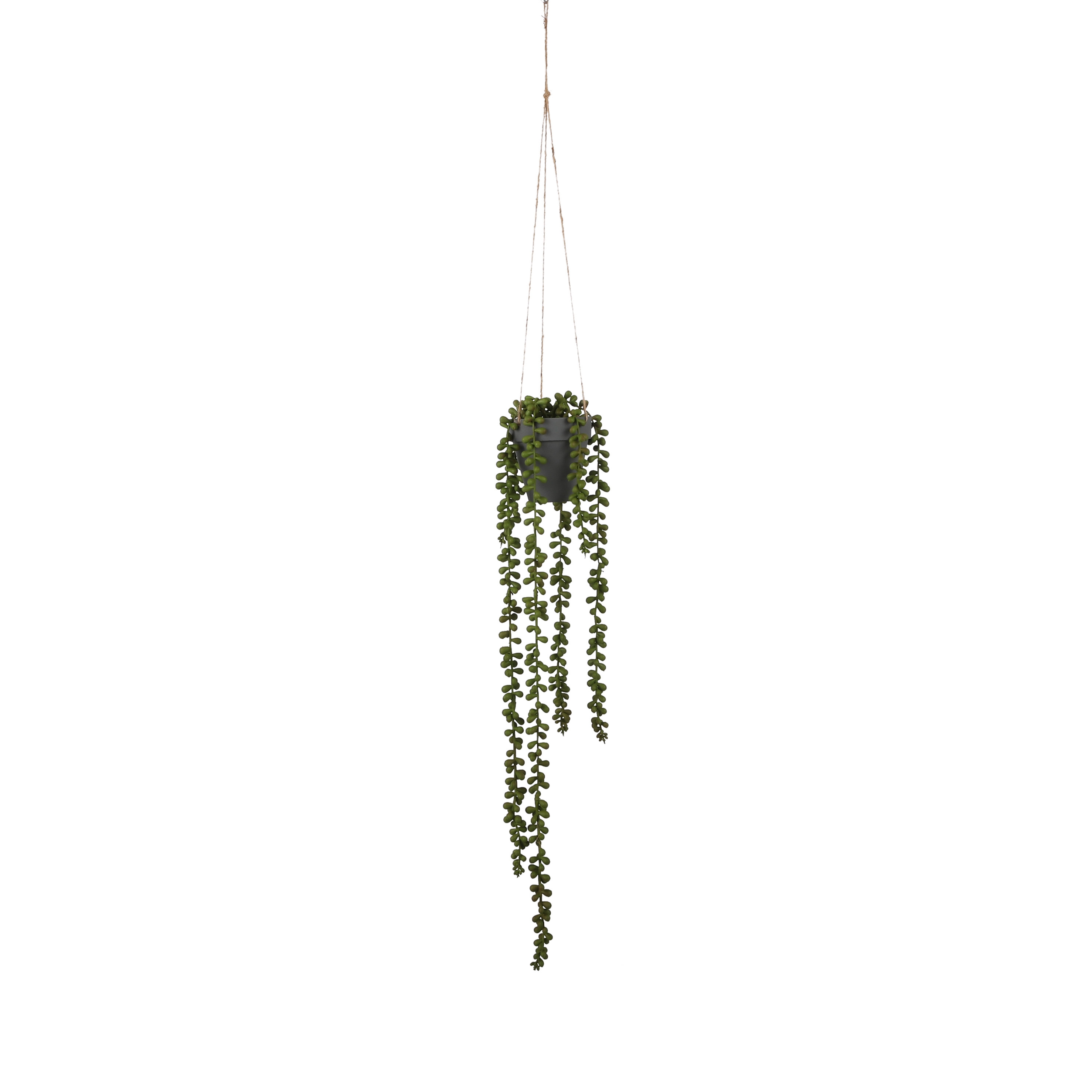Colgante artificial senecio verde 56 cm de altura
