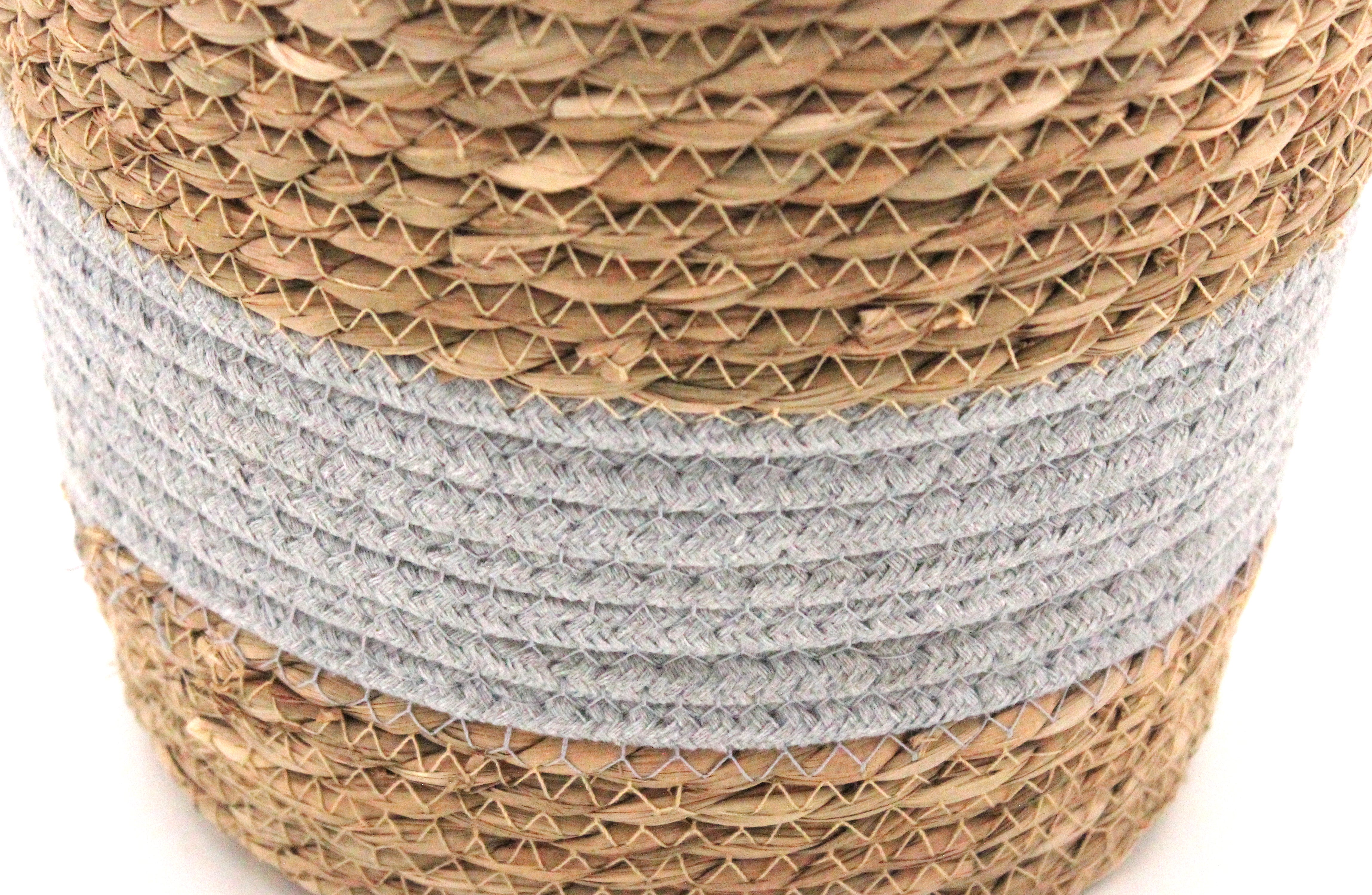 Cesto de fibras 22X23cm cinza Sinder - 3