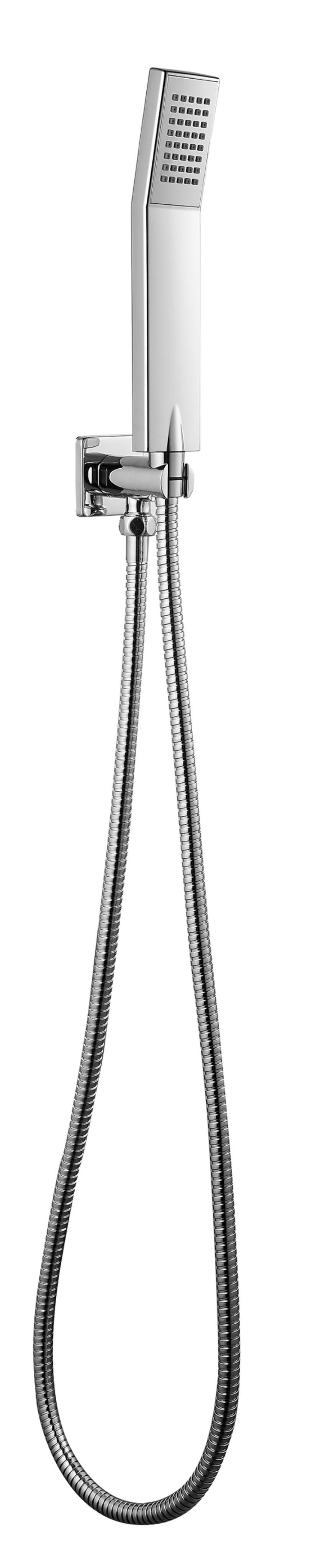 Ducha empotrada termostática EDOUARD ROUSSEAU cromo brillo cuadrada. Rociador a pared 25 cm Antical 2 vías - 4