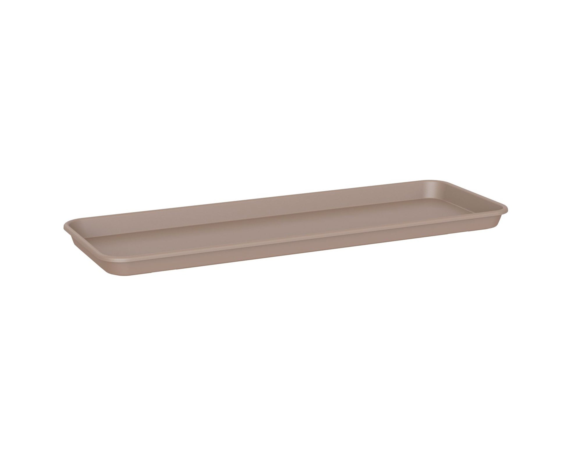 Plato de jardinera capri 50 cm de polipropileno topo 47.7x16.9 cm