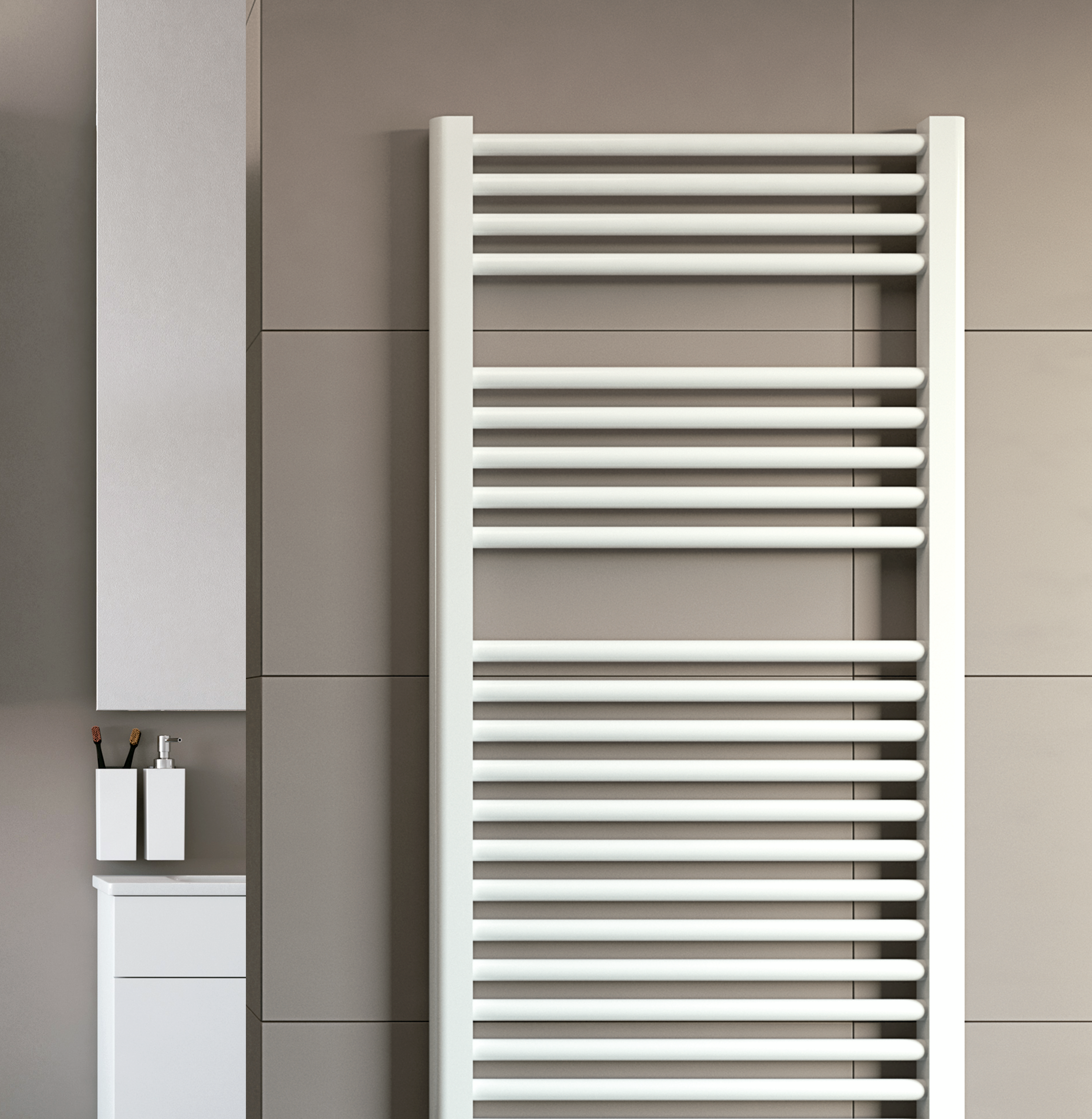Toalheiro radiador ROINTE ELBA 77X45 BR - 3