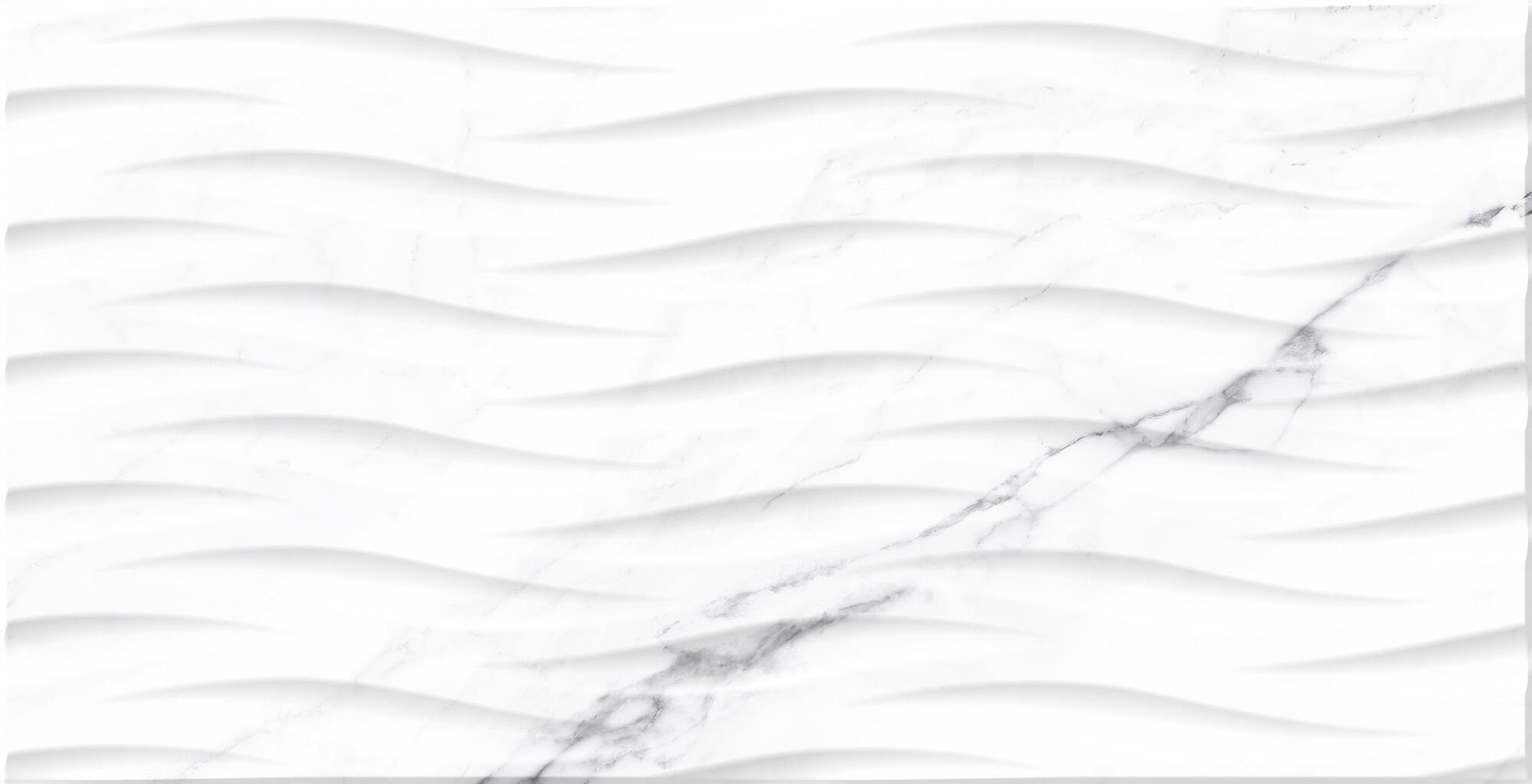 Azulejo porcelánico verona efecto mármol deco blanco 32x62.5 cm